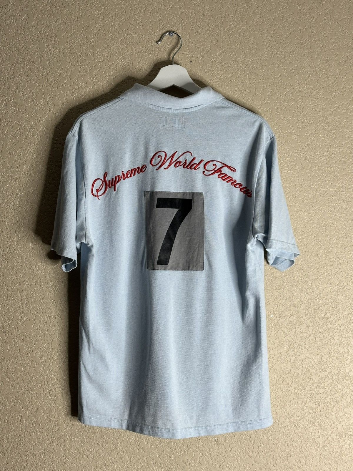 Supreme Supreme Cursive World Famous 7 polo Size US S / EU 44-46 / 1 - 2 Thumbnail