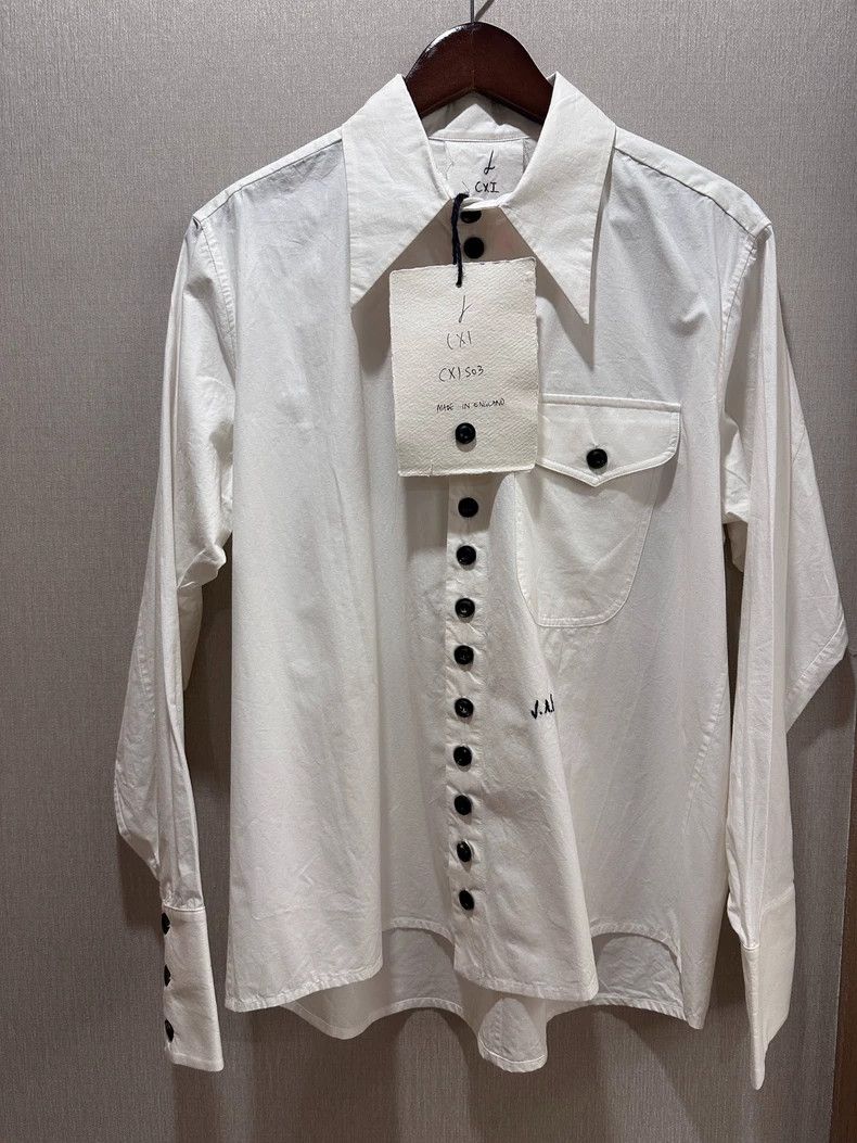 John Alexander Skelton CIX 長袖シャツ アイボリー John Alexander Skelton ジョンアレキサンダースケルトン 21AW