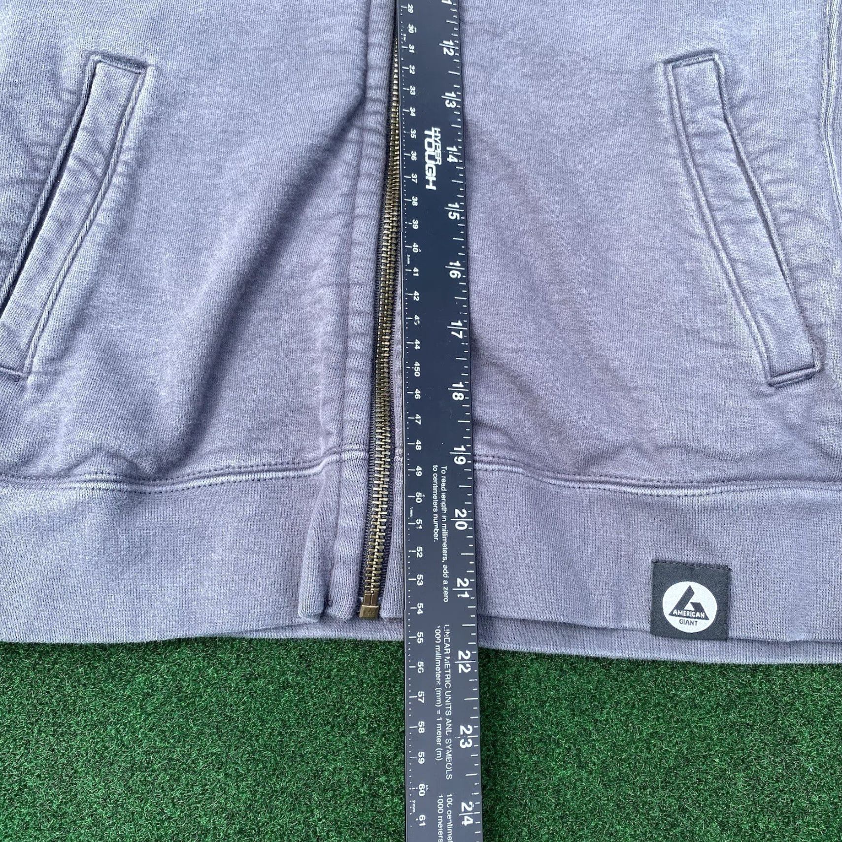 Vintage American Giant Sweatshirt Women’s M Gray Full Zip Heavyweight Cotton Moto USA Size M / US 6-8 / IT 42-44 - 6 Thumbnail