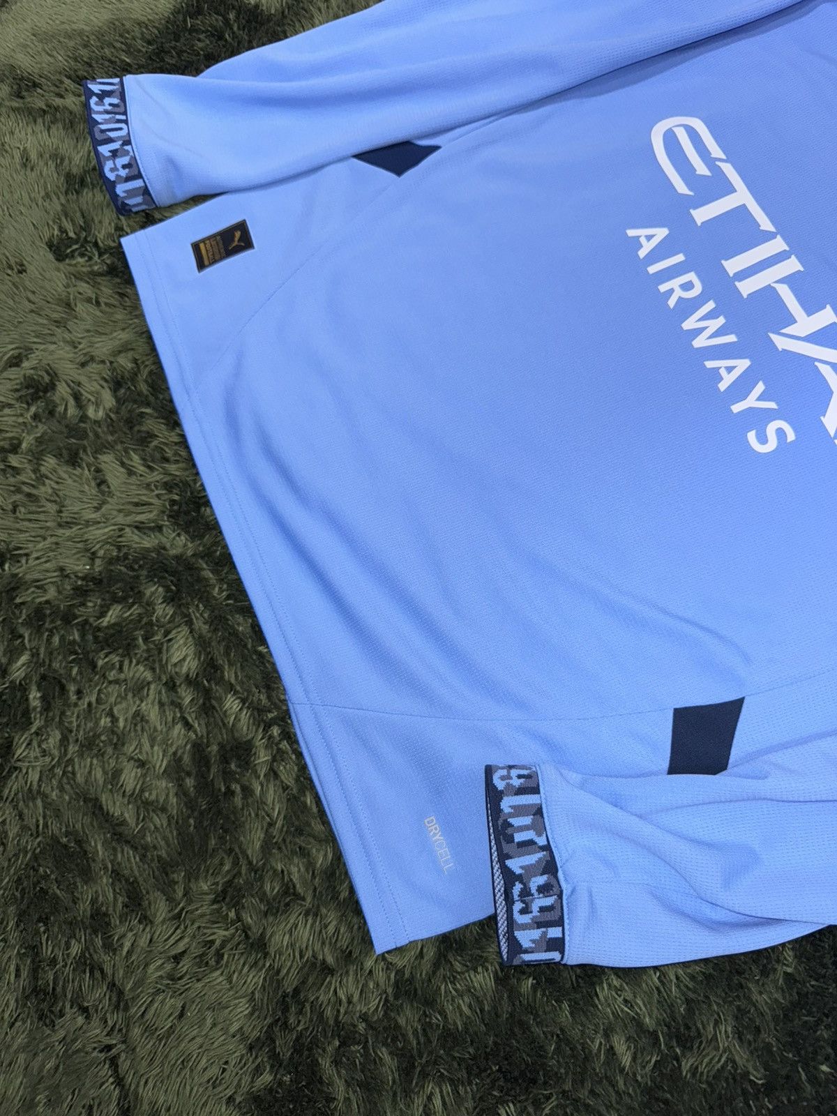 Designer × Puma [L] PUMA JUNIOR MCFC mancity home replica long sleeve jersey Size L / US 10 / IT 46 - 5 Thumbnail