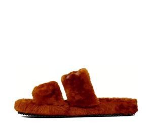 Celine o1bcso1str0925 343553563C Triomphe Slides in Rust Size US 8 / IT 38 - 1 Thumbnail