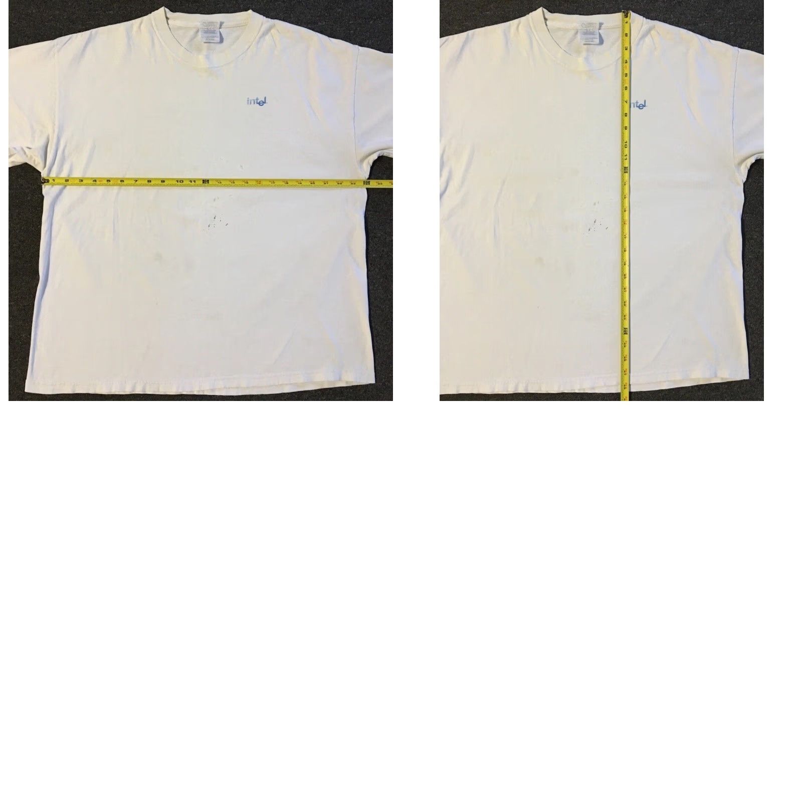 Apple Vtg Intel Faded Distress Software Promo Shirt L XL Internet Apple Grunge 90s Y2K Size US L / EU 52-54 / 3 - 11 Thumbnail
