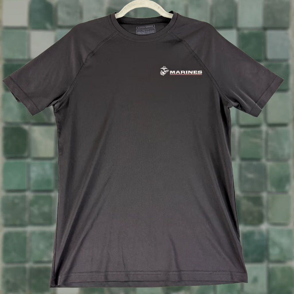 Vintage Expertbrand Mens M Black Rash Guard Short Sleeve Stretch Microfiber USA Size US 31 - 1 Thumbnail