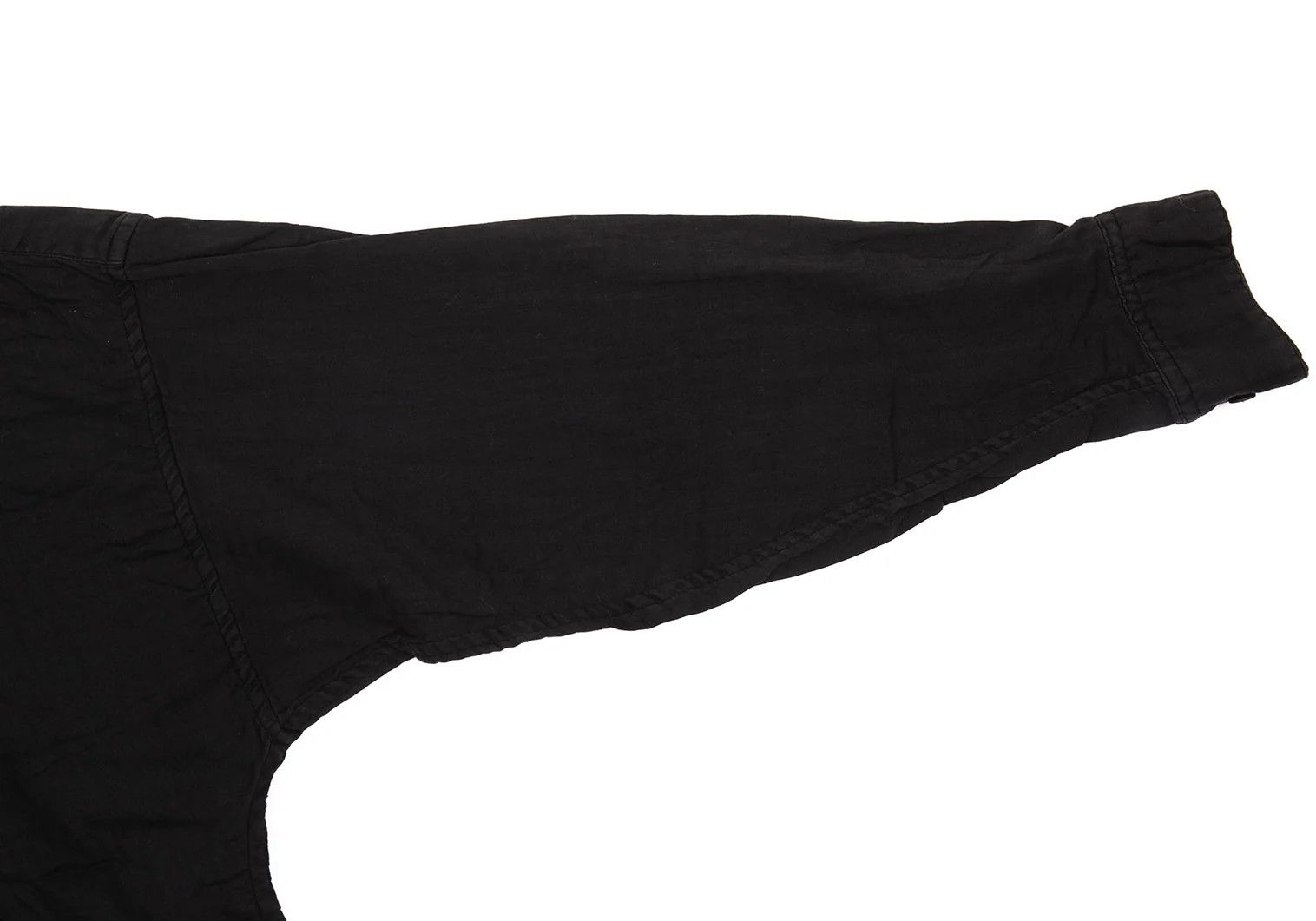 Issey Miyake High-Neck Cotton Gauze Shirt in Black, Size L Size US L / EU 52-54 / 3 - 7 Thumbnail