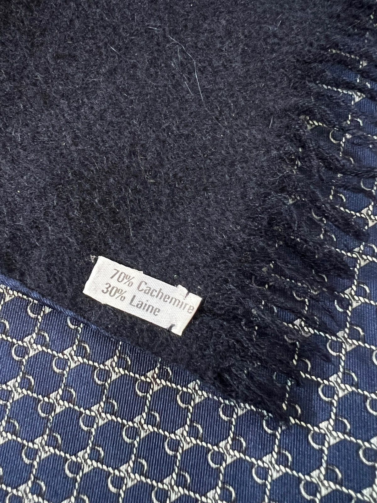 Vintage Hermes Double Sided Cashmere Silk Muffler