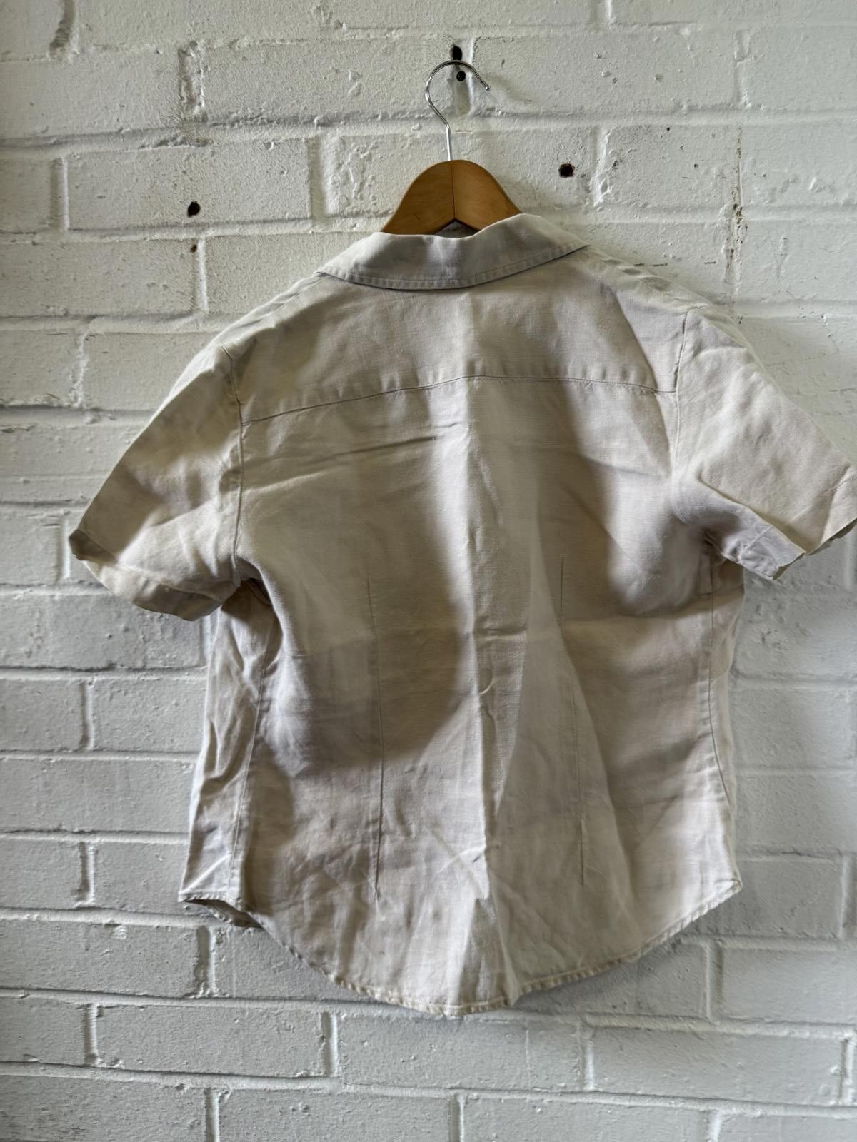 Gap GAP Men's Beige Short Sleeve Button-Up Shirt, Medium Size US M / EU 48-50 / 2 - 4 Thumbnail