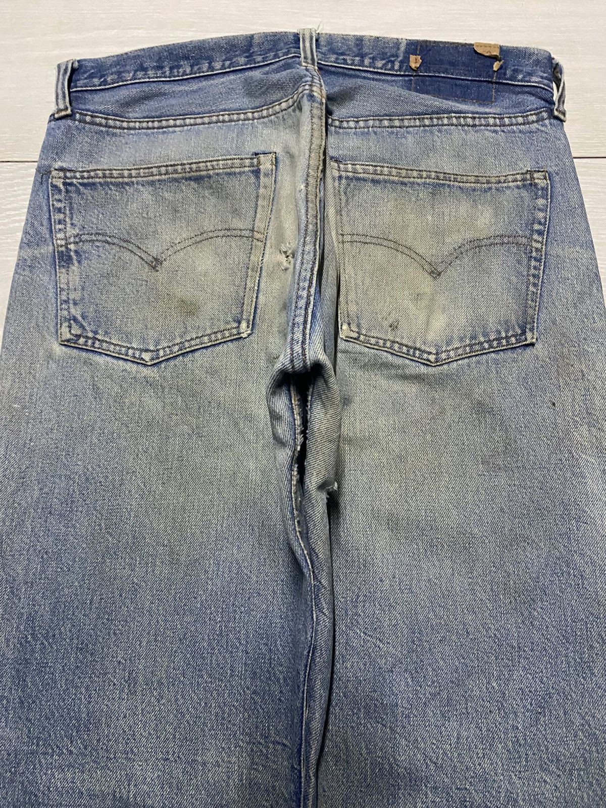 Levi's W32 Vintage Levis 501 60s Selvedge Rindem No6 ButtonFly Jean Size US 32 / EU 48 - 4 Thumbnail