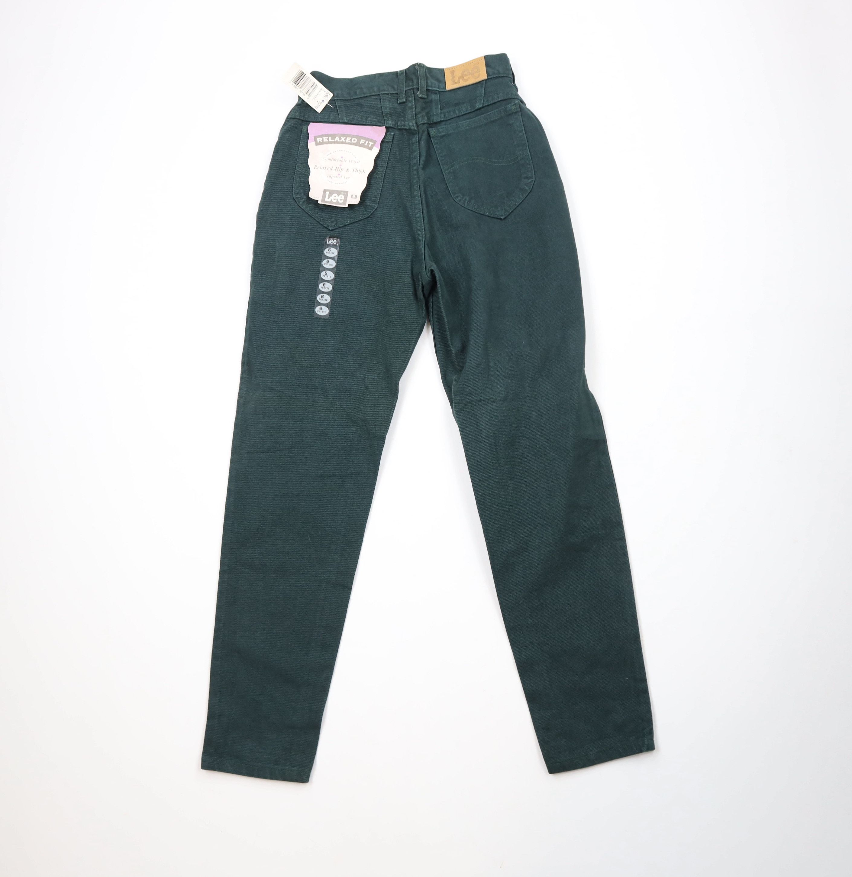 Lee × Vintage Deadstock Vintage 90s Lee Fit Tapered Leg Jeans Green USA Size 28" / US 6 / IT 42 - 11 Thumbnail