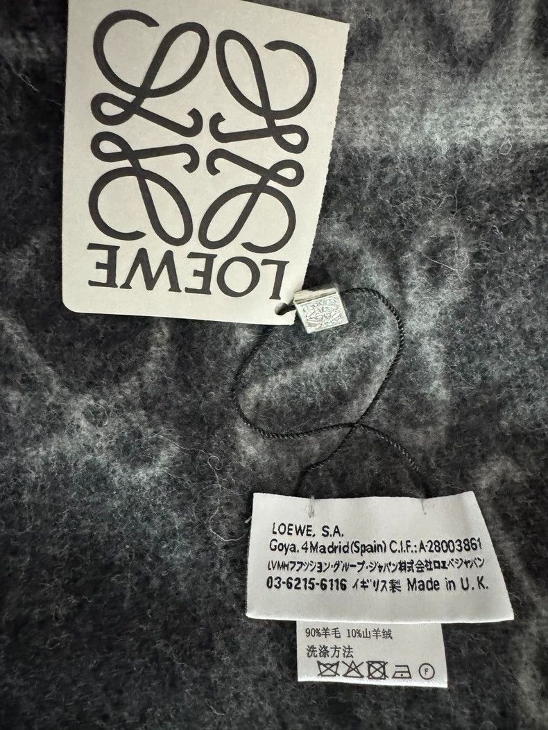 Loewe LOEWE Double side wool and cashmere blended chessboard sca Size ONE SIZE - 1 Thumbnail