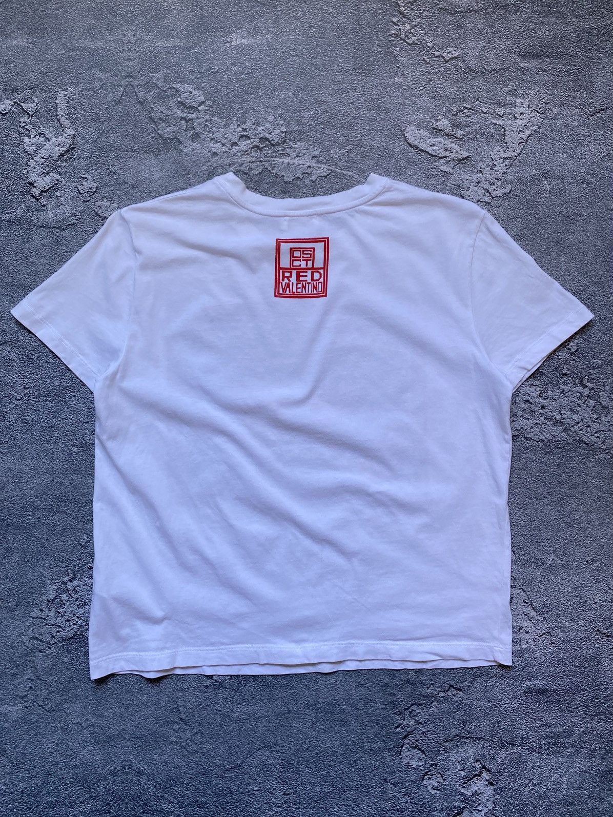 RED Valentino Red Valentino Big Logo T Shirt Tee Size S Size S / US 4 / IT 40 - 4 Thumbnail