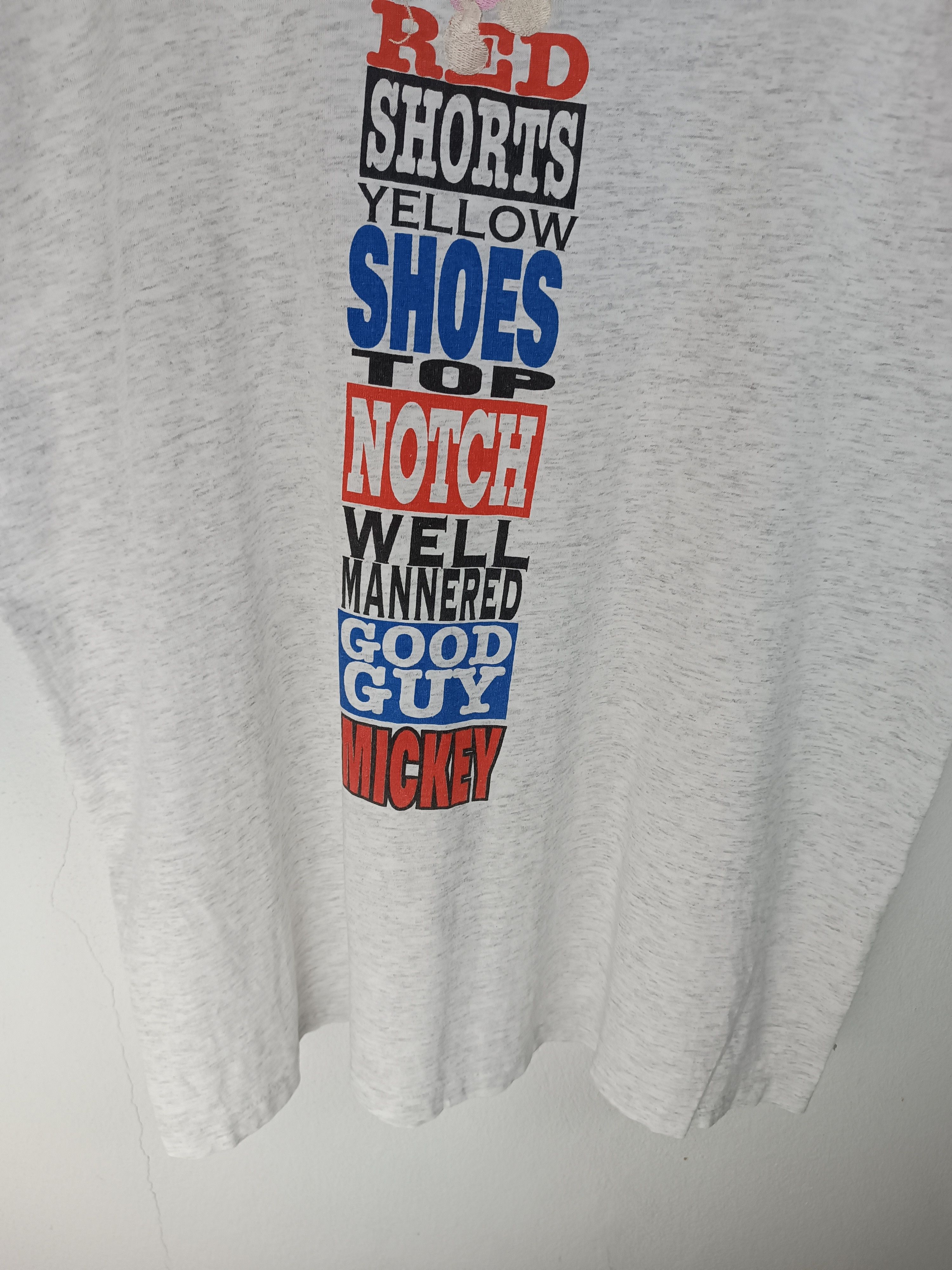 Mickey Mouse VINTAGE 90'S MICKEY MOUSE EMBROIDERED LOGO TEE Size US XL / EU 56 / 4 - 8 Thumbnail