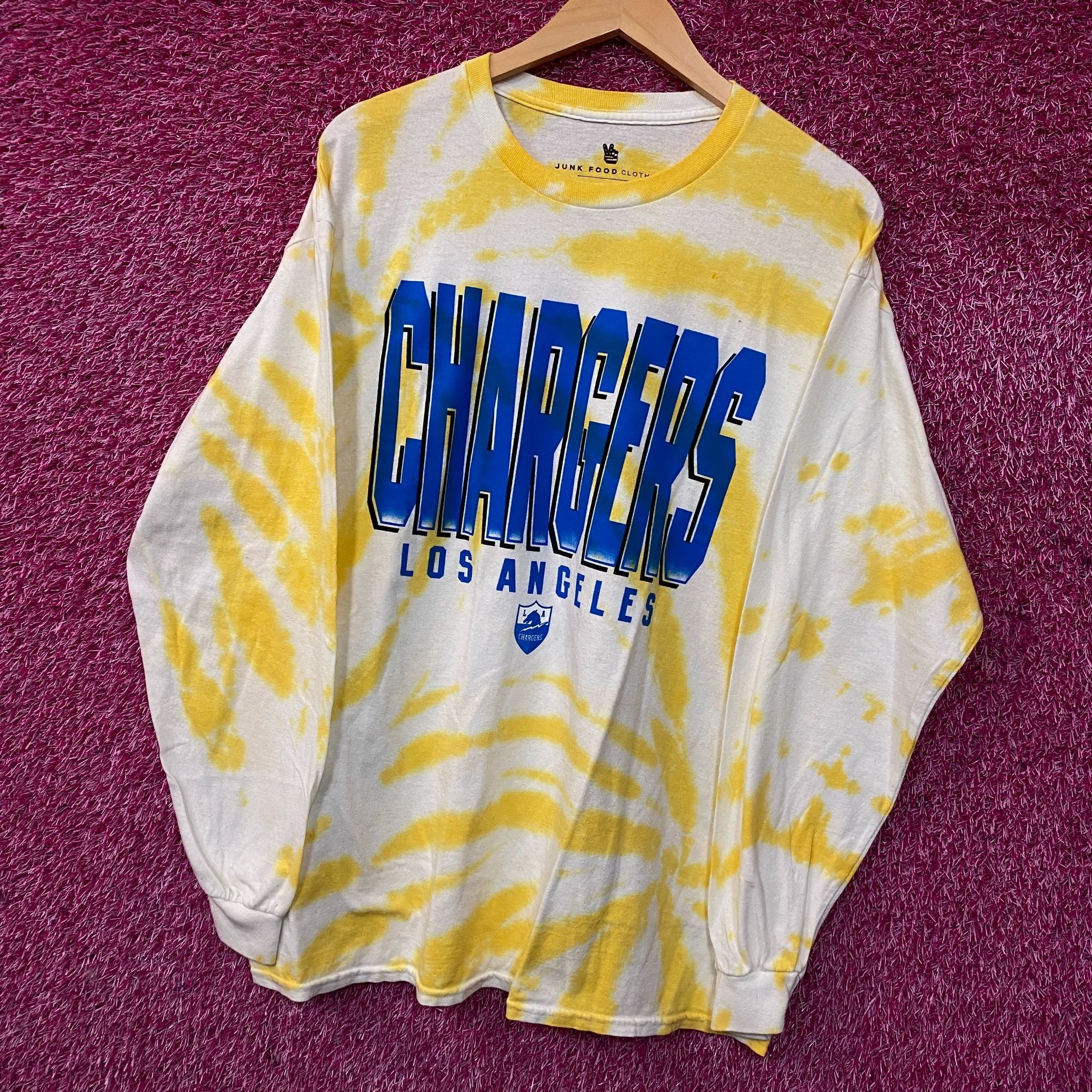 Junk Food Junk Food Clothing Los Angeles Chargers Tie-Dye Long Sleeve Size US M / EU 48-50 / 2 - 3 Thumbnail