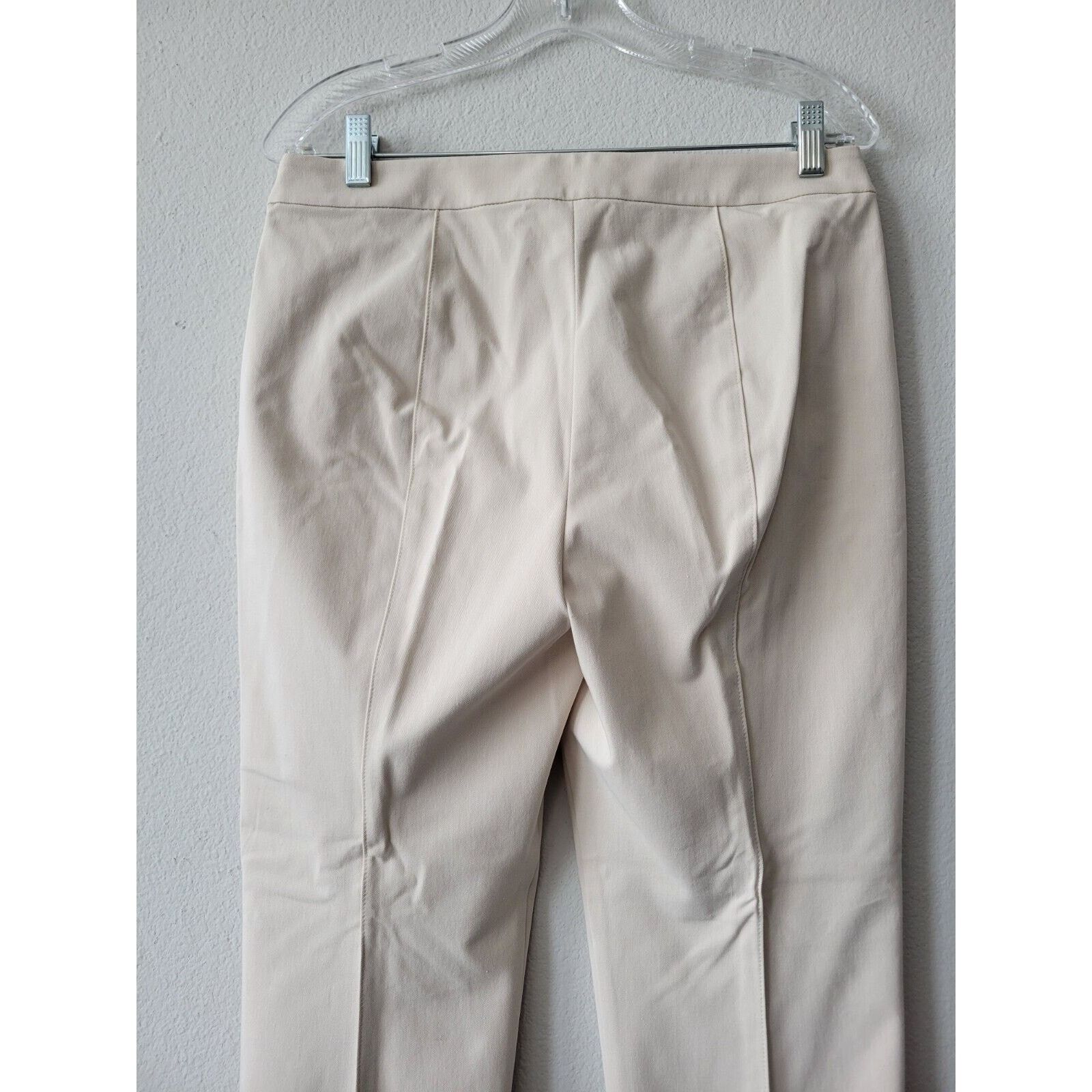 St. John St John Legging Fit Pants Sz 8 Fine Stretch Cream Size 30" / US 8 / IT 44 - 4 Thumbnail