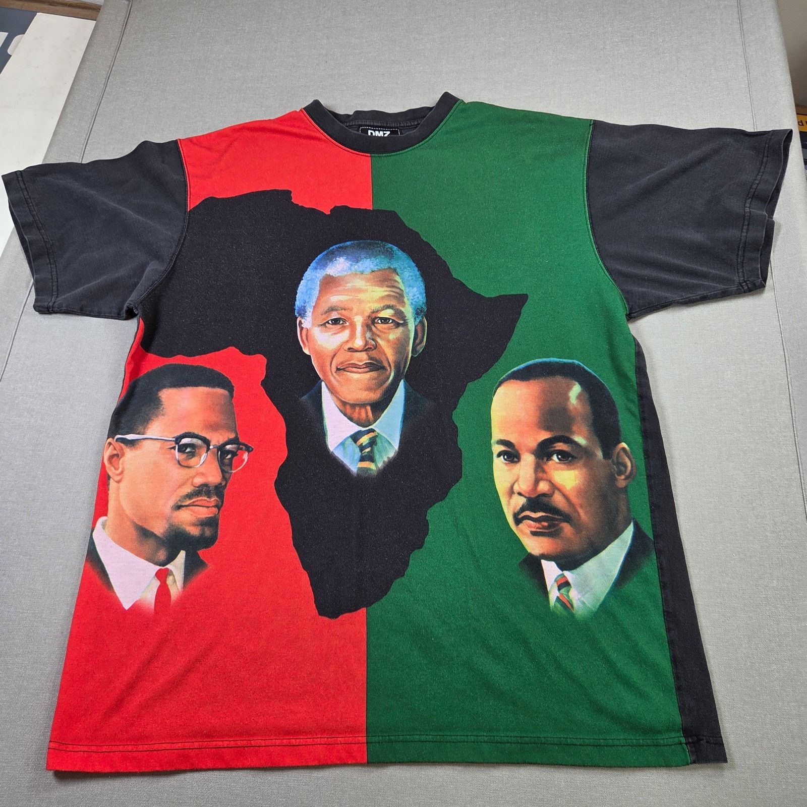 Other DMZ Malcolm X Mandela MLK Africa Graphic Tee Vintage Size US XL / EU 56 / 4 - 1 Thumbnail