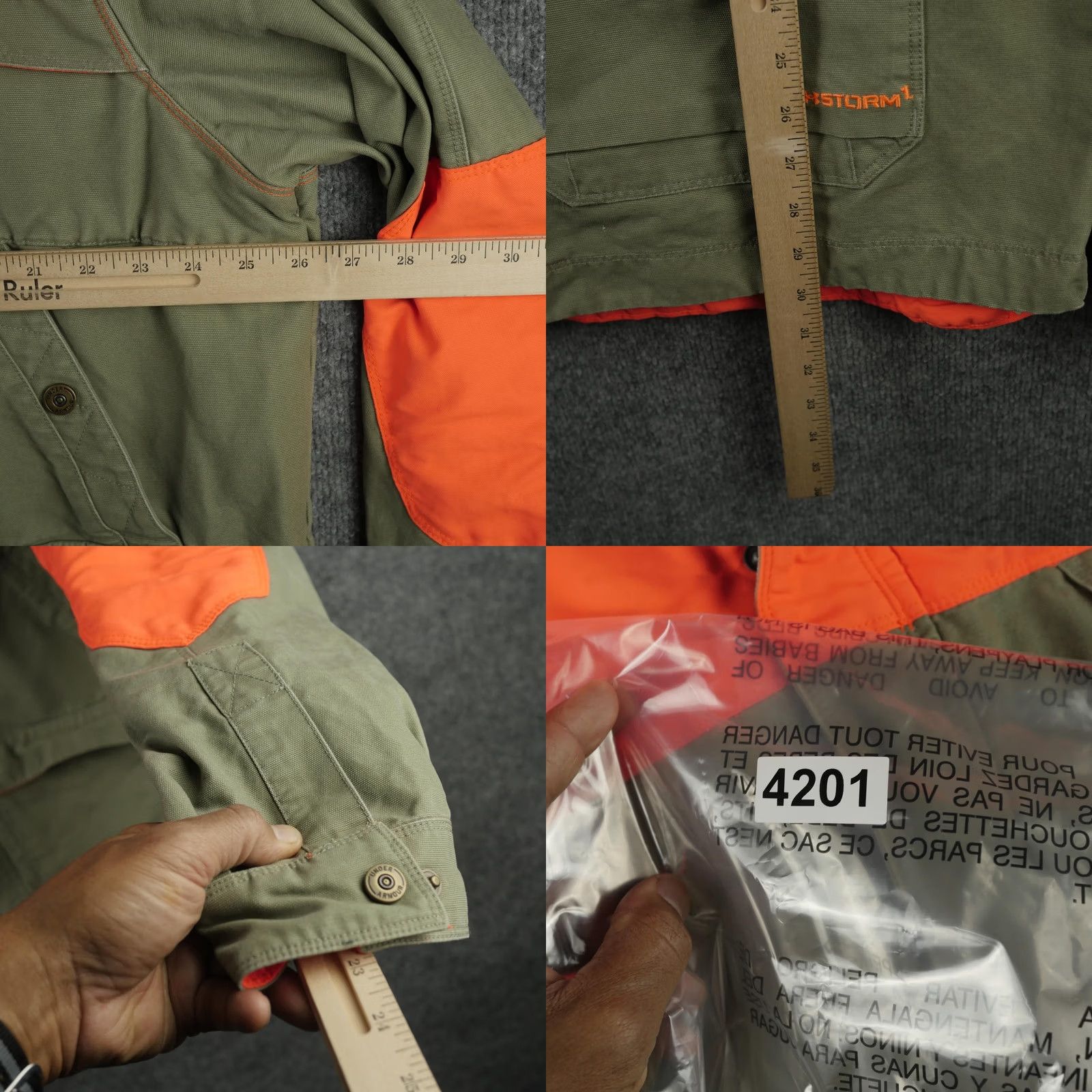 Under Armour Under Armour Jacket Mens 2XL Green Orange Storm 1 Hunting Parka Shooting High Vis Water Resistant All Seasons Camouflage Navy? Size US XXL / EU 58 / 5 - 10 Thumbnail