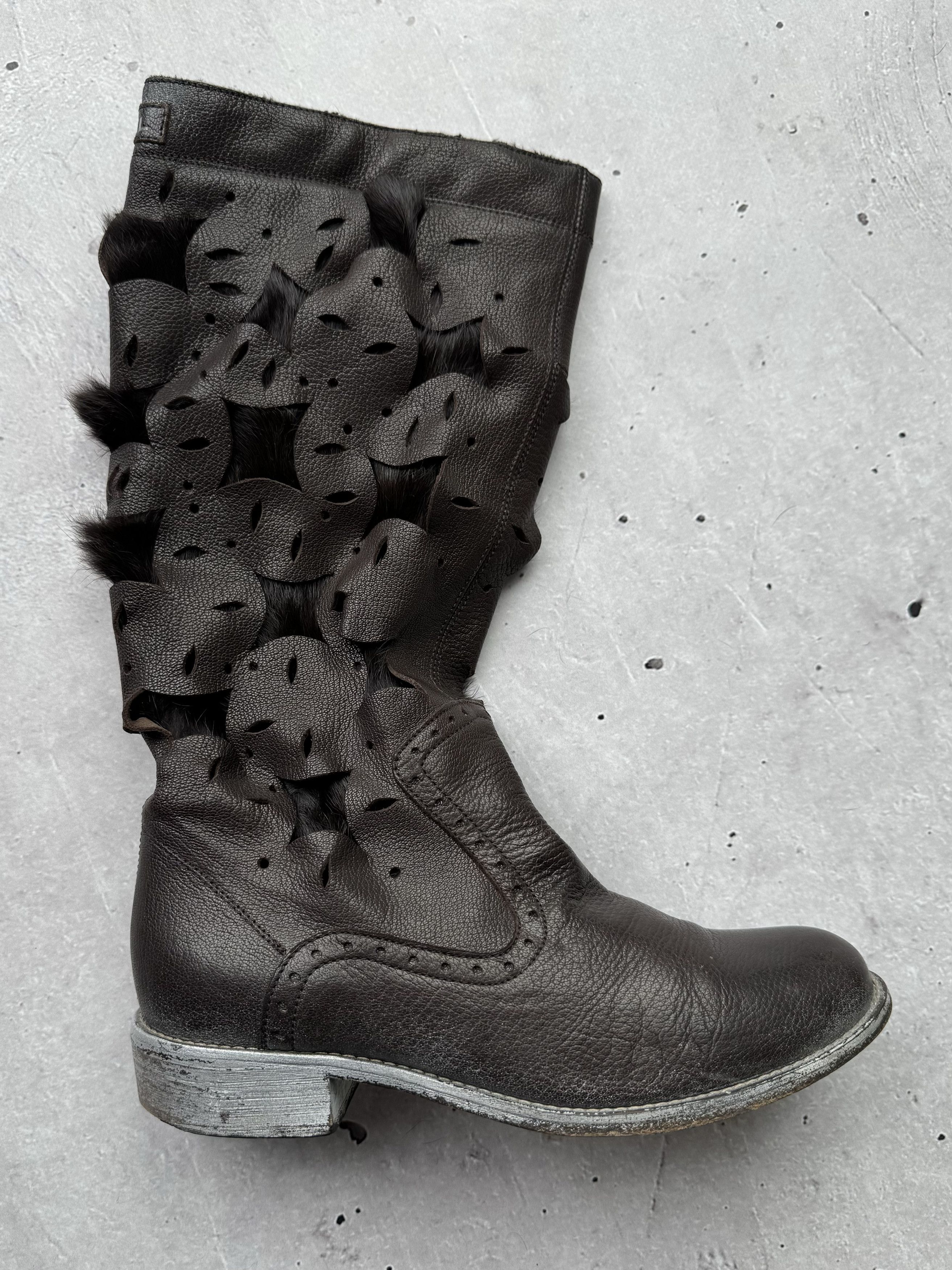 Diesel Diesel Vintage Fur-Leather Boots Size US 7 / IT 37 - 12 Thumbnail