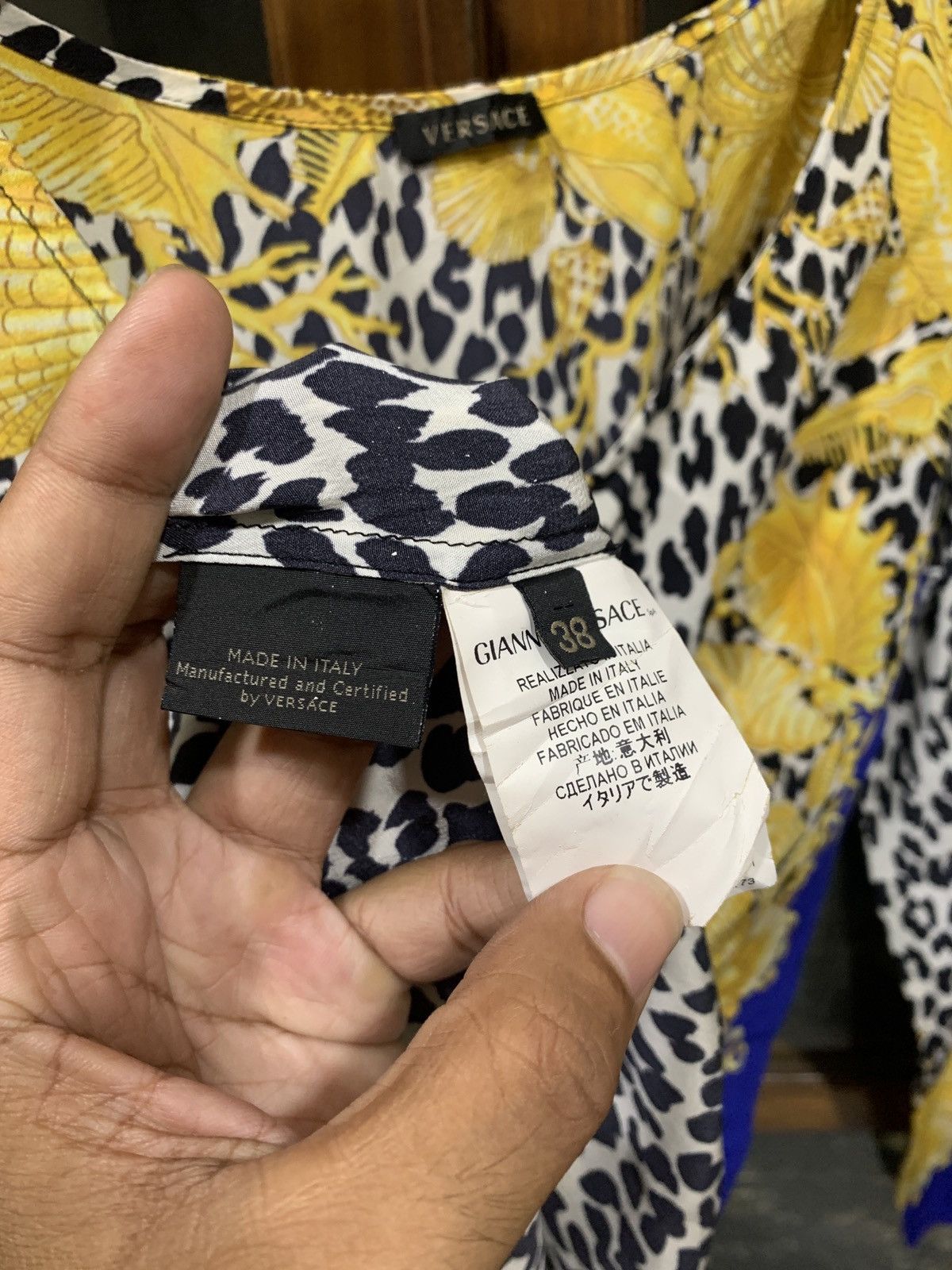 Versace Versace Mini Dress Leopard Print 100% Silk Size XS / US 0-2 / IT 36-38 - 7 Thumbnail