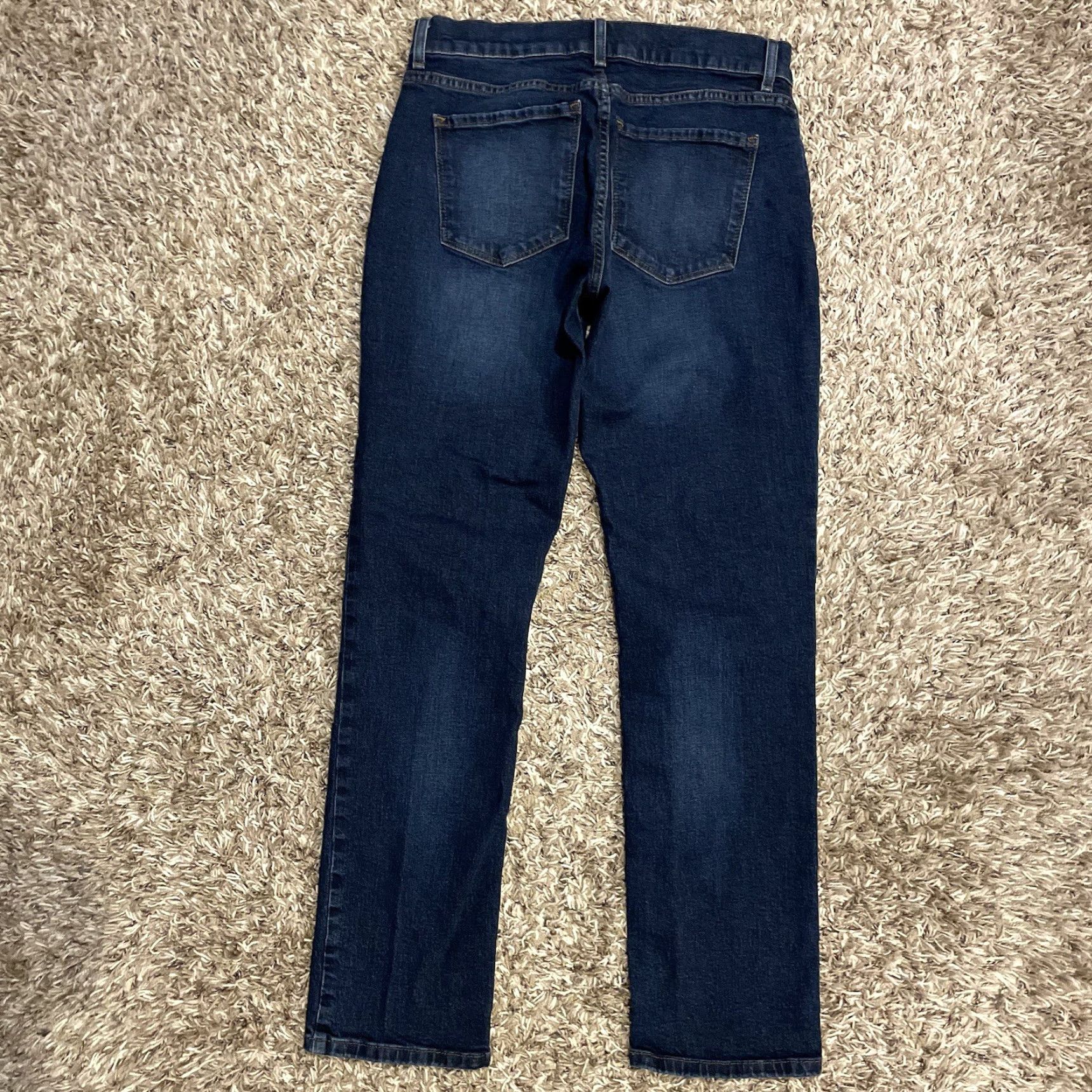Mott & Bow Mott & Bow Jeans Women 28x30 Blue Denim Dark Wash Stretch Boyfriend Regular Rise 28 Inseam Pockets Zip Button Cotton Polyester Spandex Denim Size 28" / US 6 / IT 42 - 2 Thumbnail