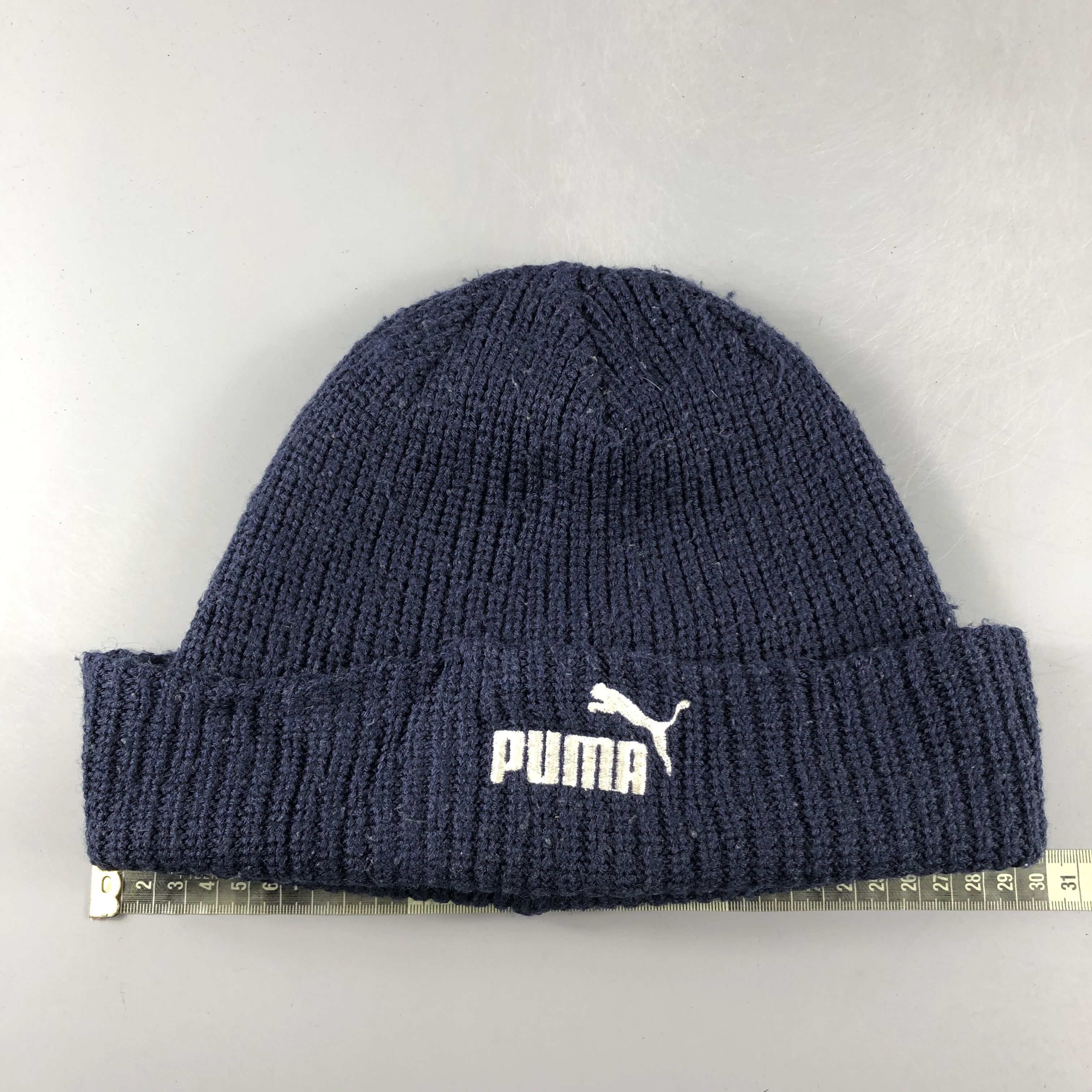 Puma × Vintage Puma Ribbed Beanie Snow Hat Snow Cap -D366 Size ONE SIZE - 3 Thumbnail