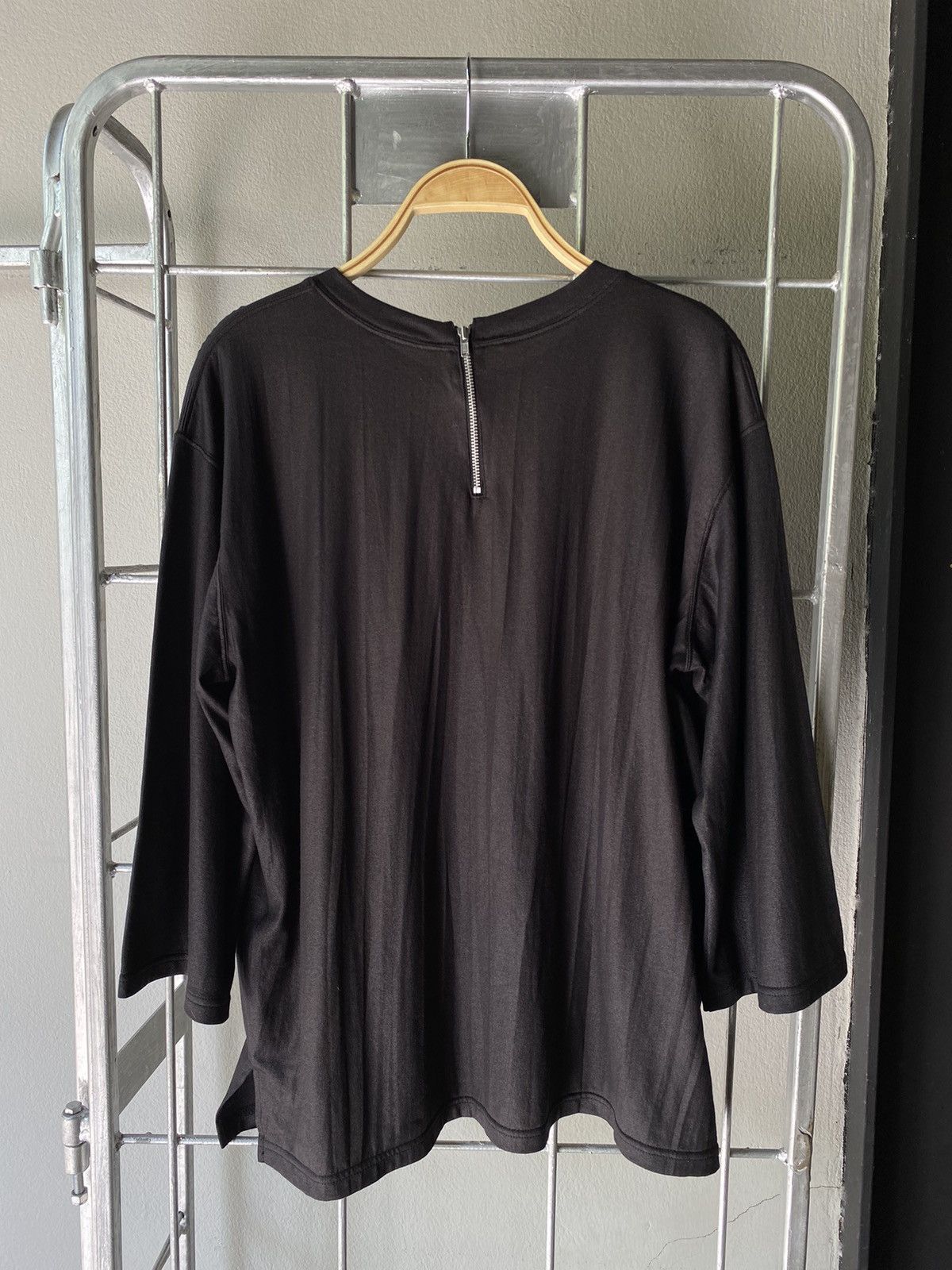 Zucca ZUCCA Black Soft 3/4 Sleeve Tee. Size XL / US 12-14 / IT 48-50 - 2 Thumbnail