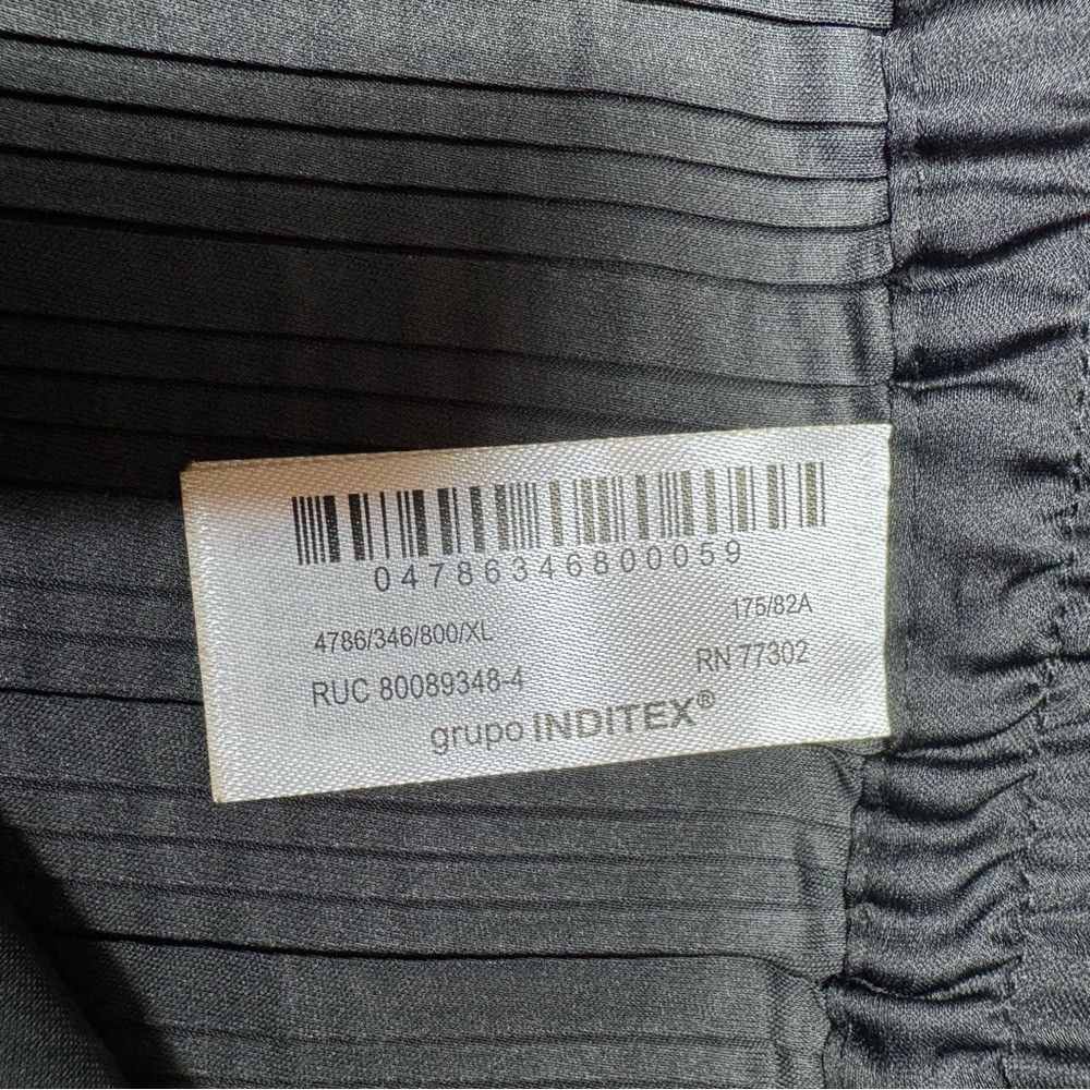 Zara New Zara Black Pleated Wide Leg Pull-On Pants Size XL Size 38" / US 16 / IT 52 - 8 Thumbnail