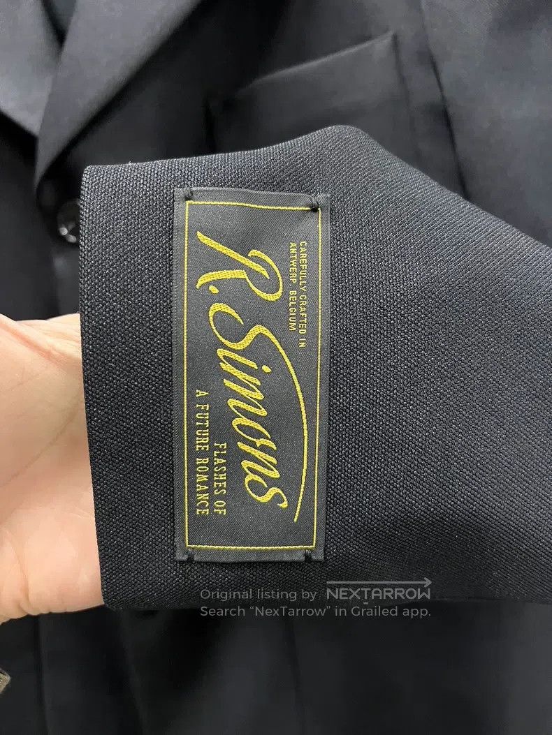 Raf Simons Raf Simons size s Solid colour single-breasted loose suit Size 36S - 7 Thumbnail