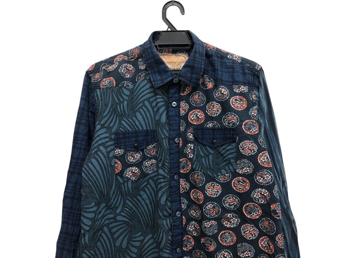 Desigual × Indigo Y2K 🔥 BATIK ABSTRACT PATTERN BLUE INDIGO KAPITAL INSPIRED Size US L / EU 52-54 / 3 - 3 Thumbnail