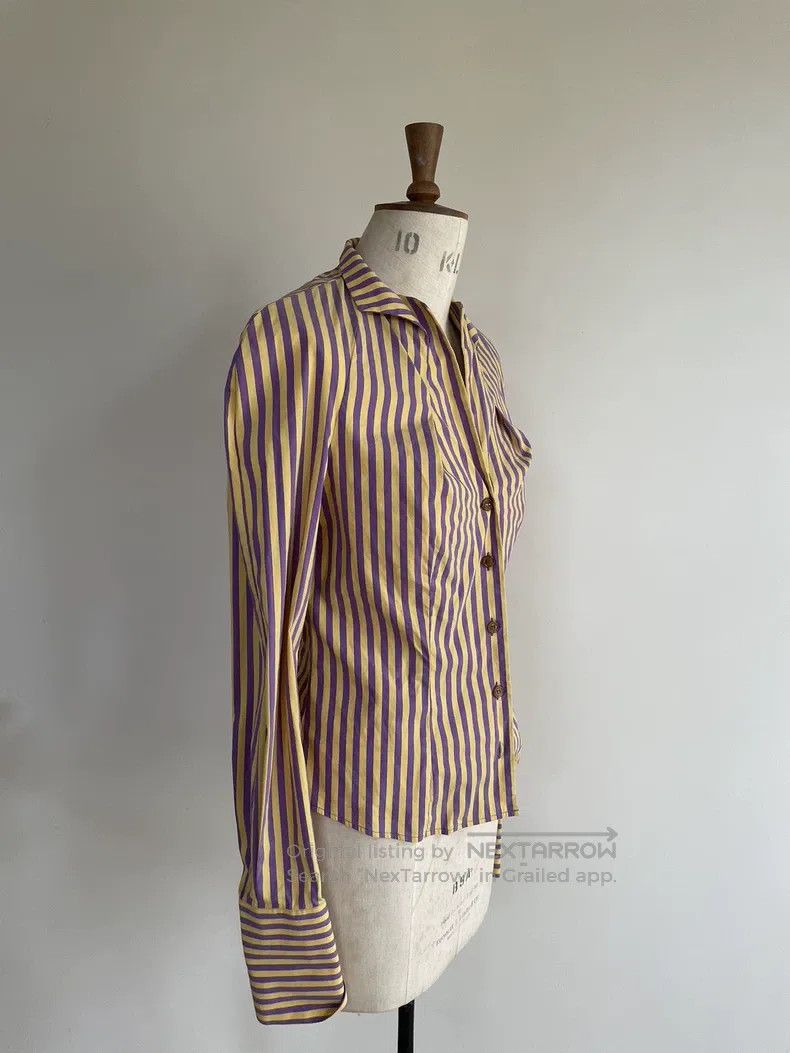 Vivienne Westwood Vivienne Westwood Vintage red label striped shirt Size M / US 6-8 / IT 42-44 - 4 Thumbnail