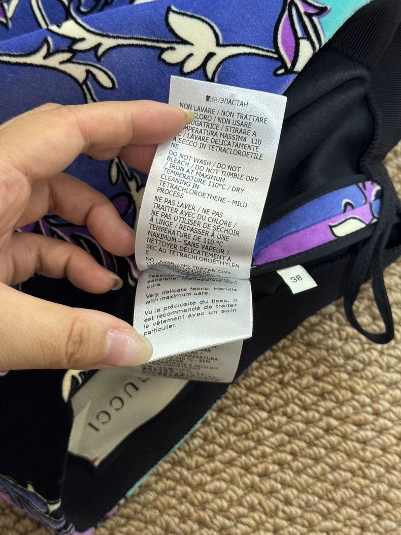 Gucci Gucci Silk Skirt with Classic Double G Pattern-2506 Size 37" - 7 Thumbnail