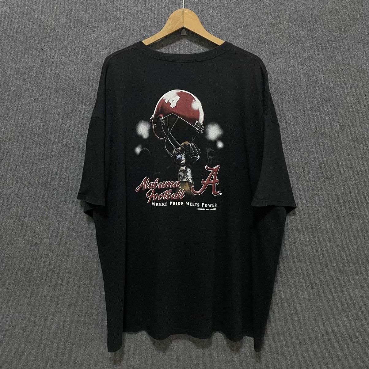 NFL × Vintage Vintage 2010 Alabama Football NCAA T Shirt Size US XXL / EU 58 / 5 - 1 Thumbnail