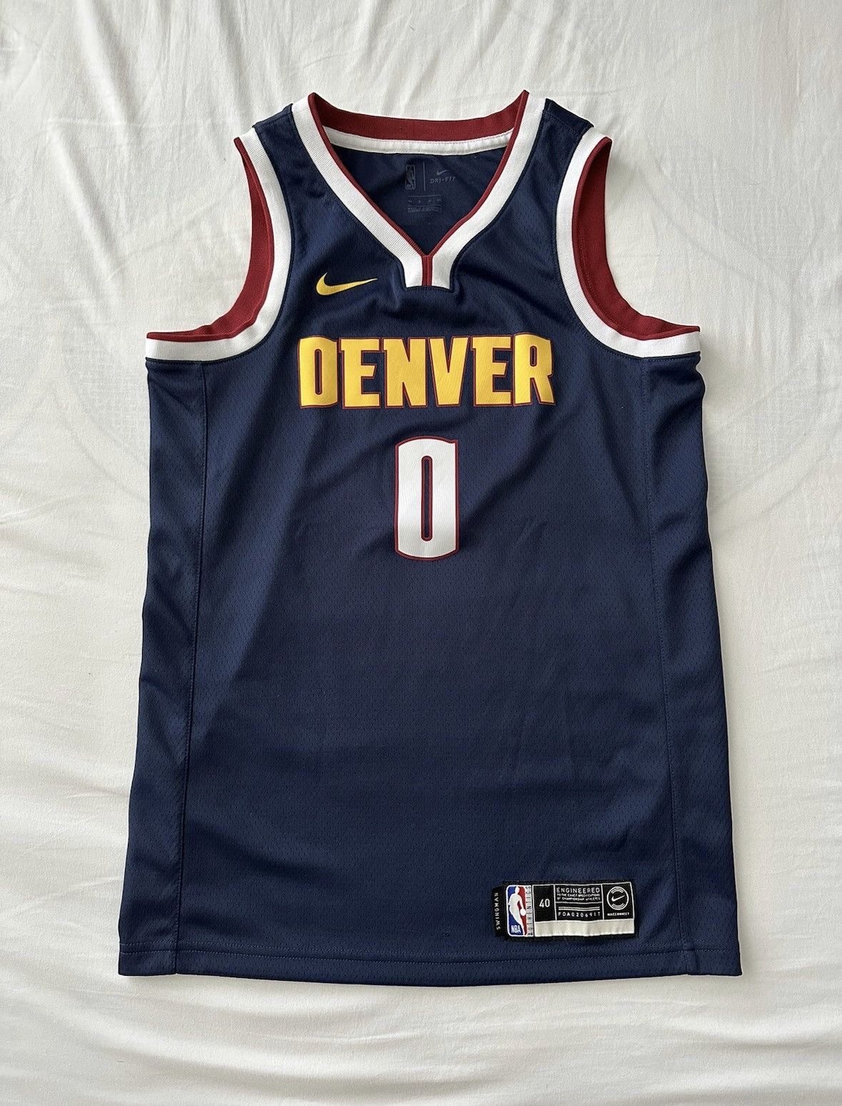 NBA × Nike × Vintage Denver Nuggets Thomas Nike Jersey Size US M / EU 48-50 / 2 - 1 Thumbnail