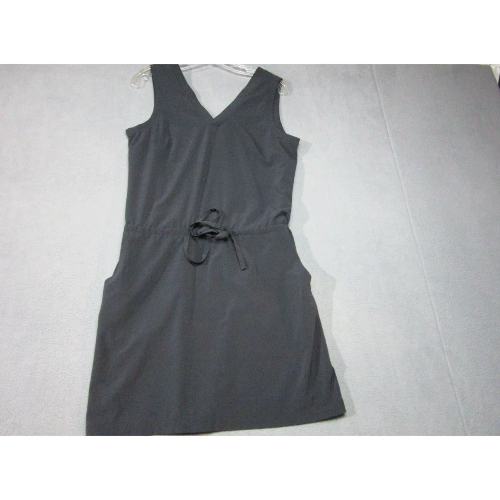 Toad&Co Toad&Co Dress Womens Small Black Stretch Wrap Sleeveless V Neck Button Front Cue Dress Size S / US 4 / IT 40 - 5 Thumbnail
