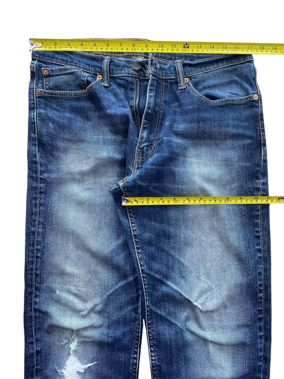 Levi's Vintage Levi’s 541 Acid Dark Faded Wash Style Ripped Jeans Size US 34 / EU 50 - 5 Thumbnail