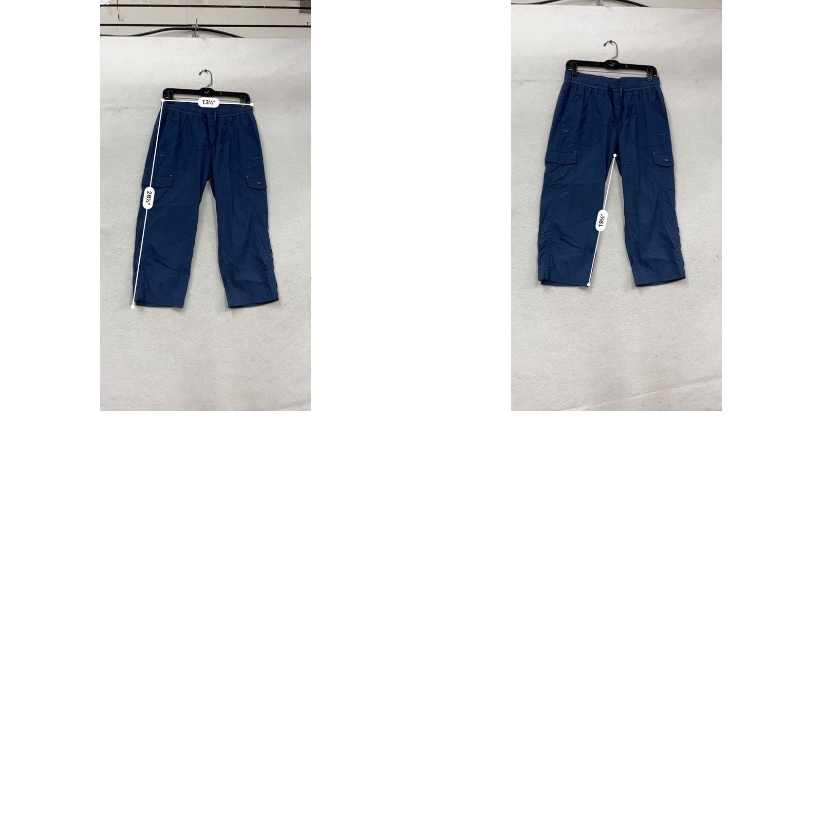 Vintage L.L. Bean Cargo Pants Small Unisex Adults Navy Blue Nylon Spandex Cargo Size 28" / US 6 / IT 42 - 8 Thumbnail