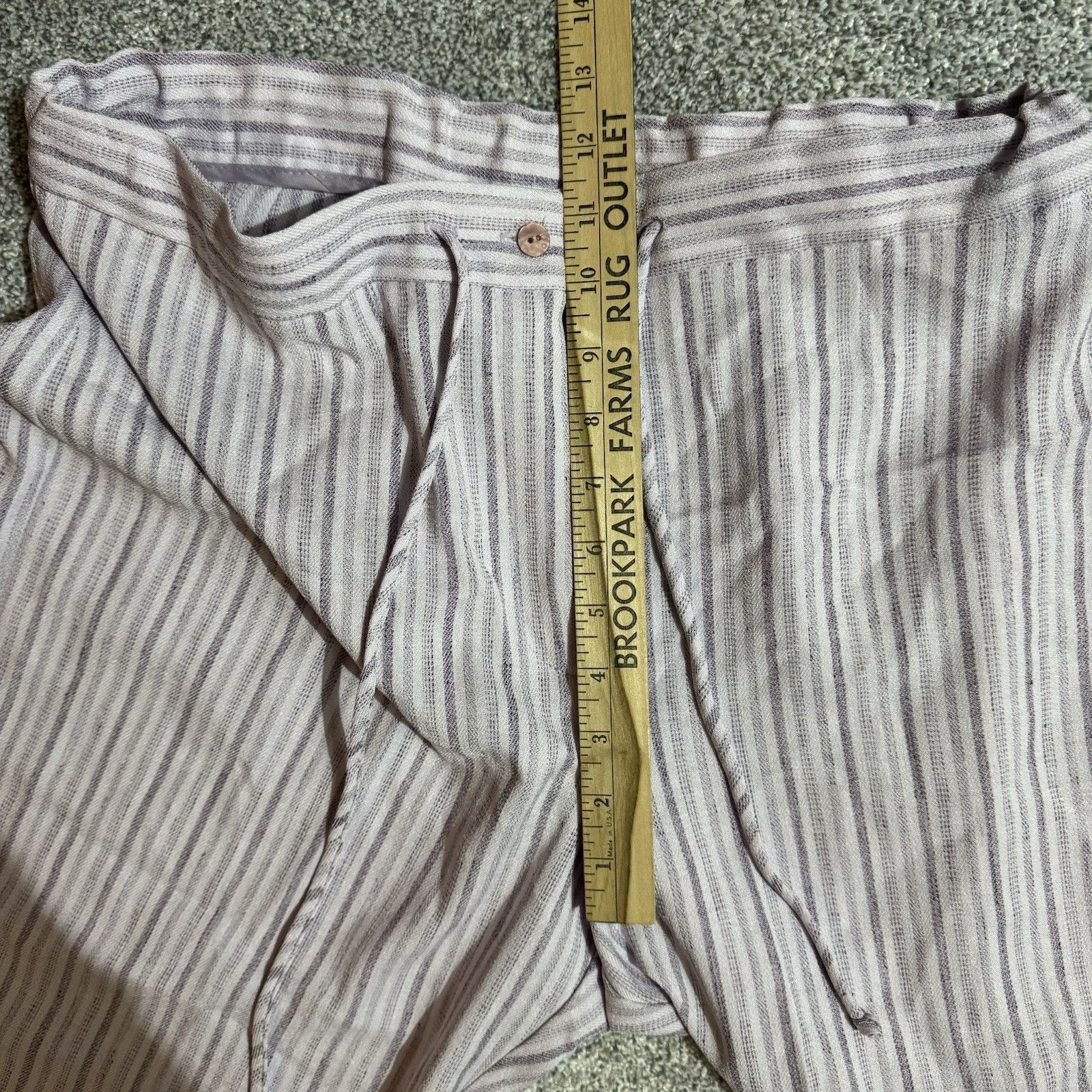 Other Vintage 90s Y2K Pants Womens 16 Pinstripe Wide Leg Preppy Size 38" / US 16 / IT 52 - 5 Thumbnail