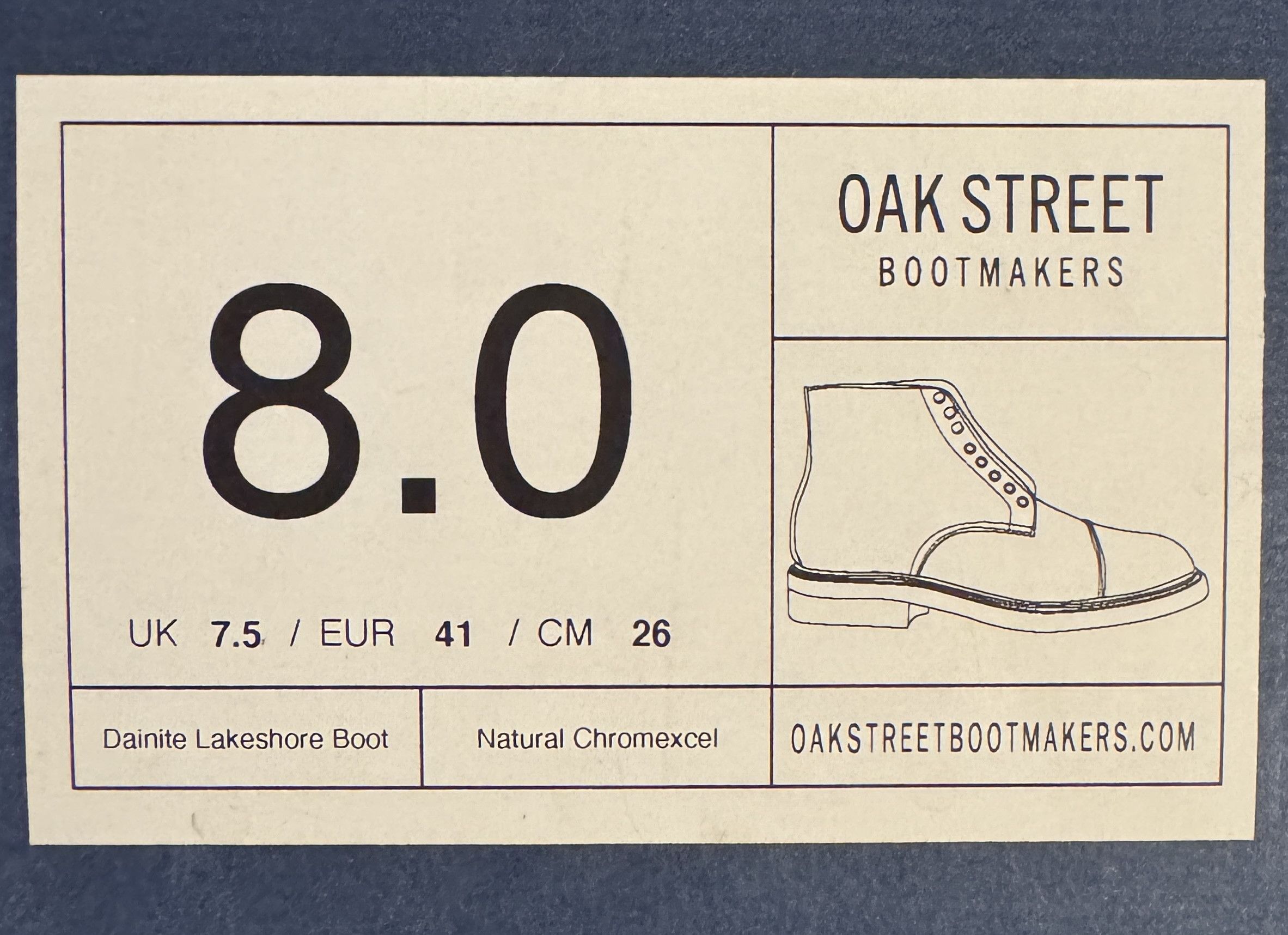 Oak Street Bootmakers Cap-Toe Lakeshore Boot Size US 8 / EU 41 - 8 Thumbnail