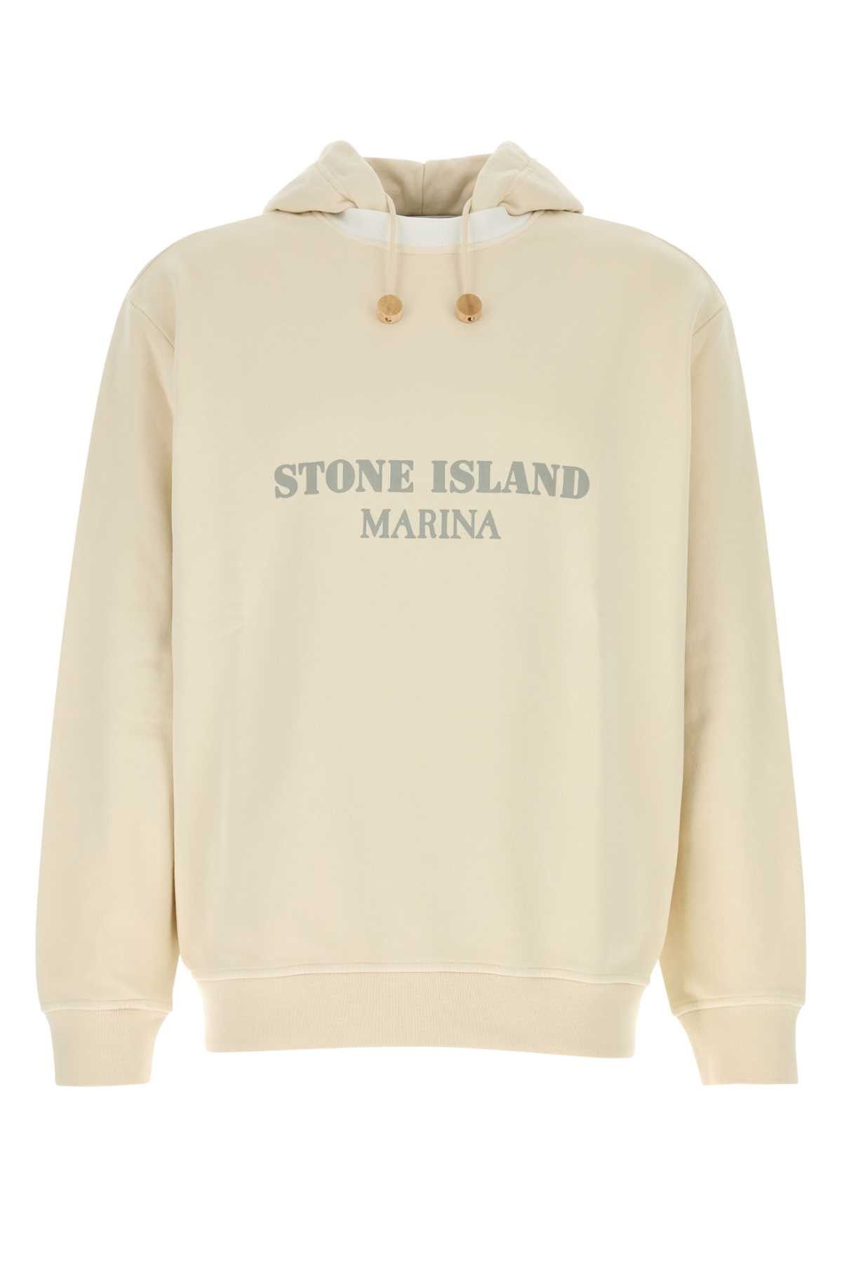 Stone Island Cream Cotton Sweatshirt Size US L / EU 52-54 / 3 - 1 Thumbnail
