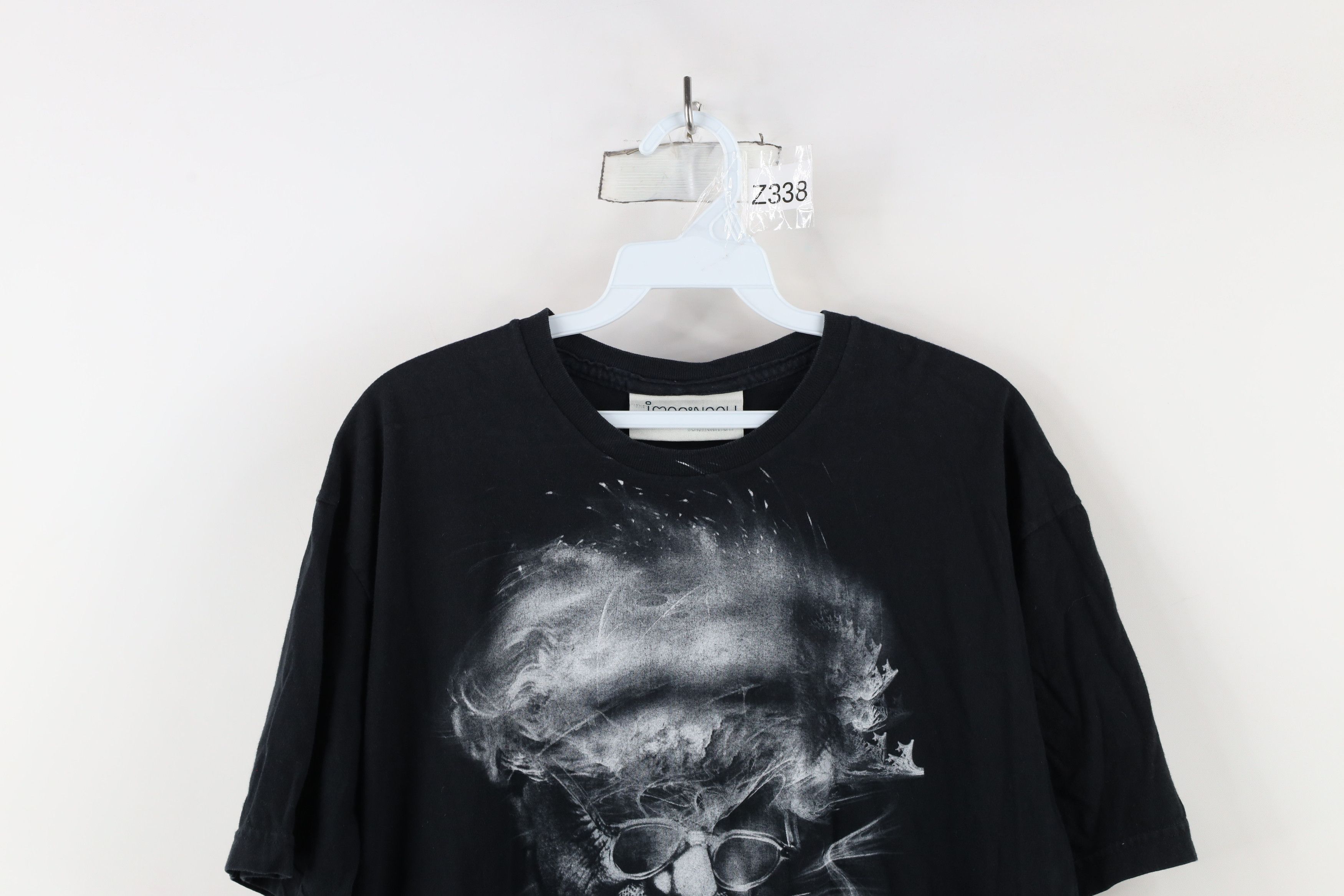 Vintage Vintage 90s Einstein Space Imagination T-Shirt Black USA Size US XL / EU 56 / 4 - 2 Thumbnail