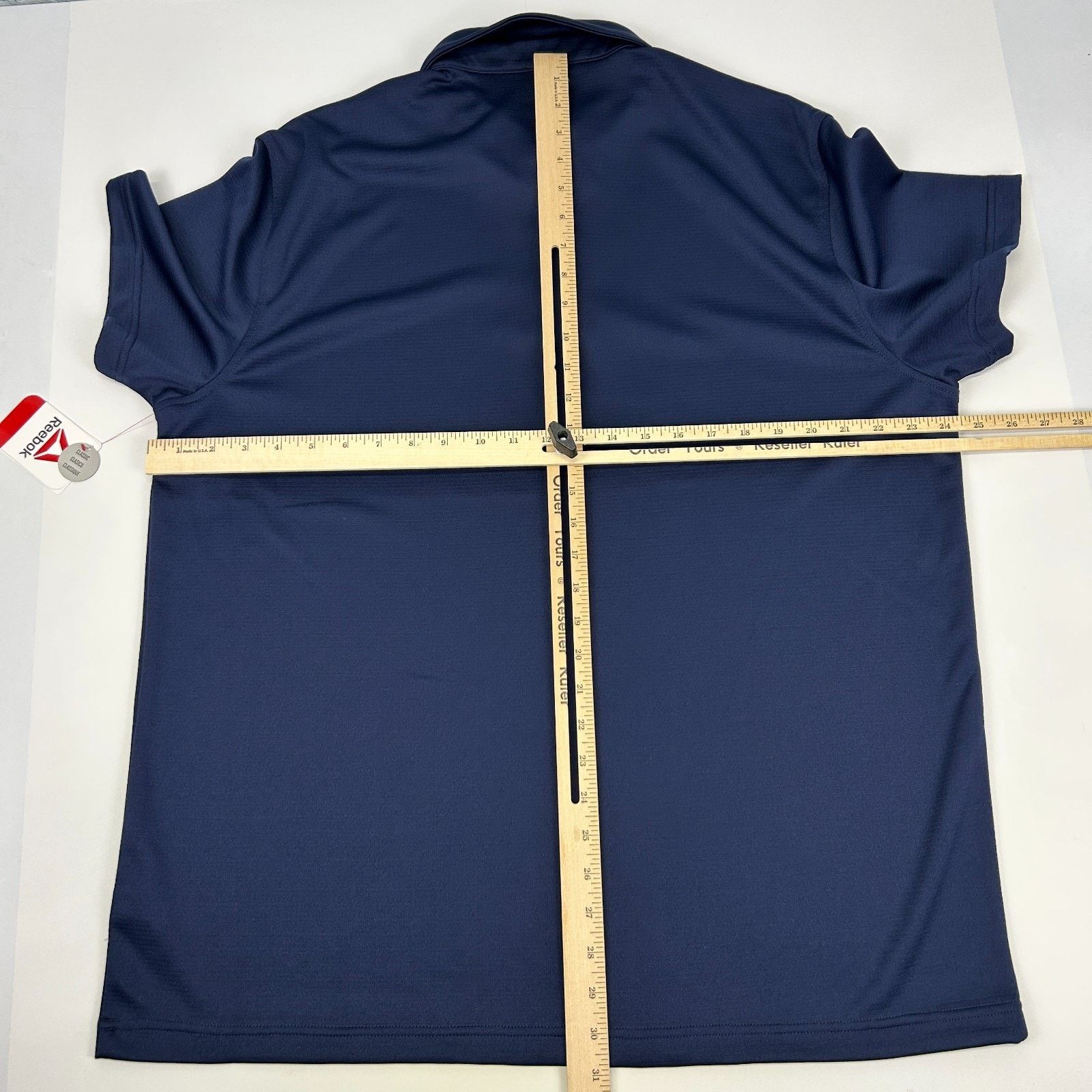 Reebok Reebok Classic Performance Polo Shirt Logo Blue XL X-Large Size US XL / EU 56 / 4 - 8 Thumbnail