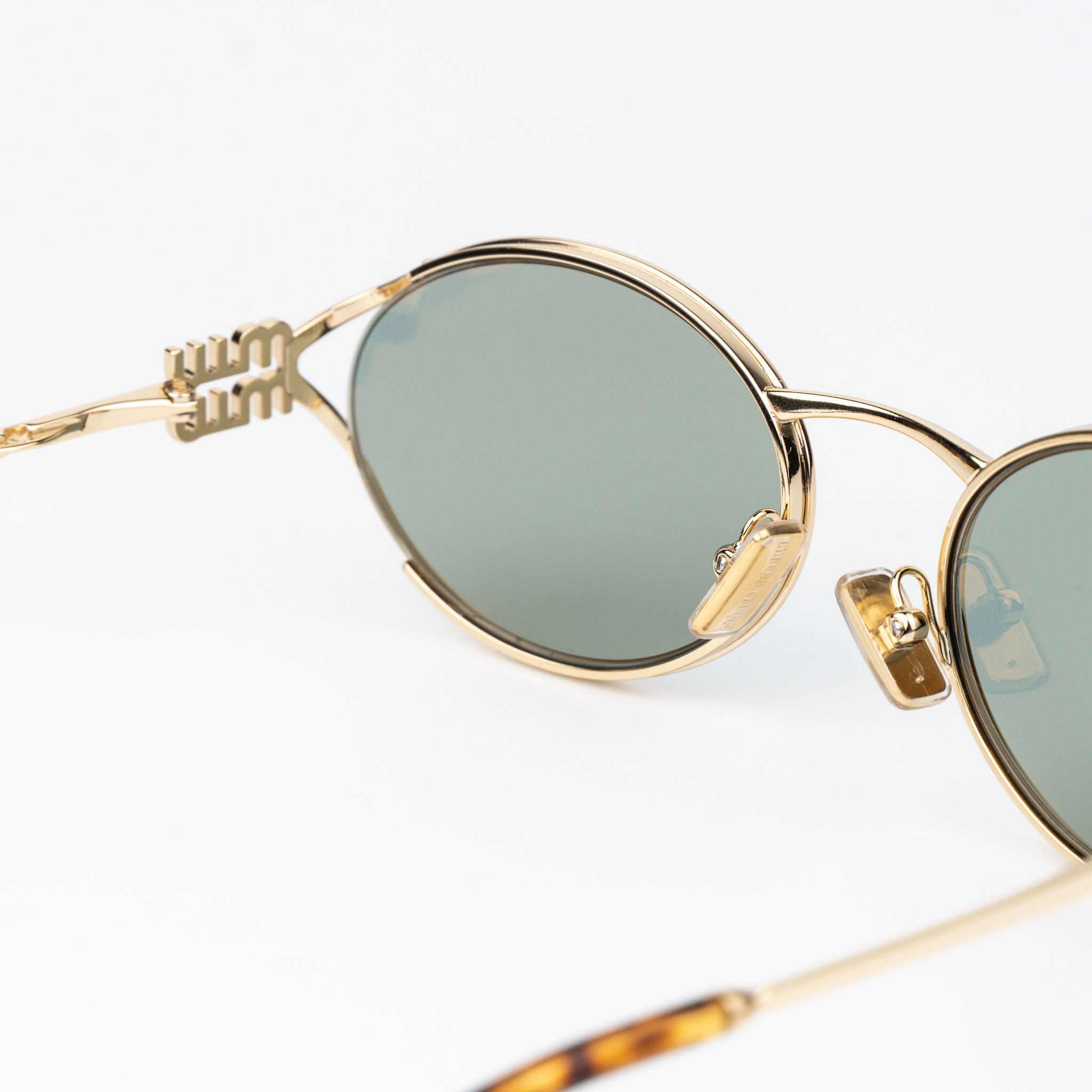 Miu Miu Miu Miu Women Sunglasses LOGO MU52YS 5AK04M NEW AUTHENTIC Size ONE SIZE - 7 Thumbnail