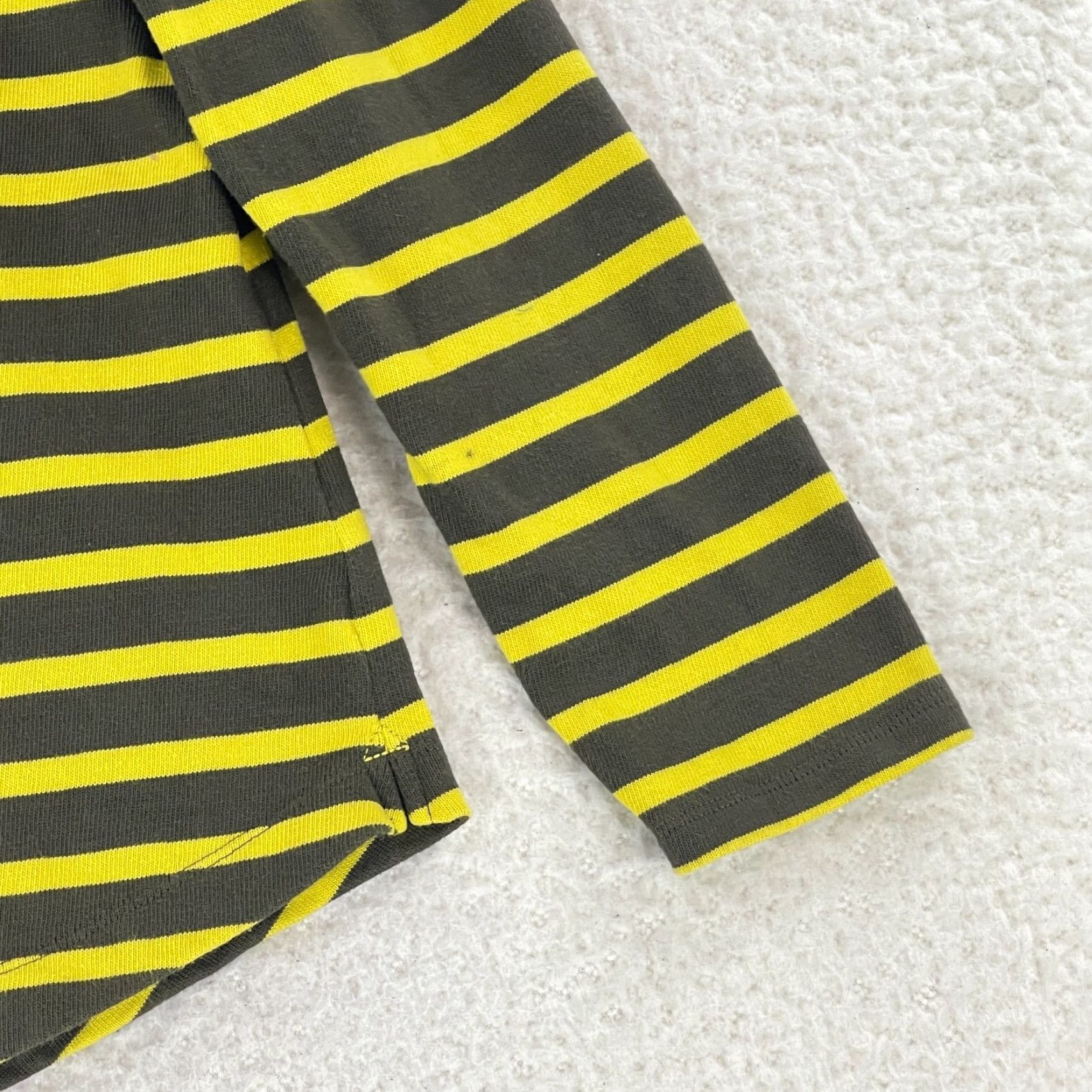 Talbots Talbots Petites Shirt Womens PL Yellow Striped Long Sleeve Pullover Knit Shirt Size L / US 10 / IT 46 - 5 Thumbnail