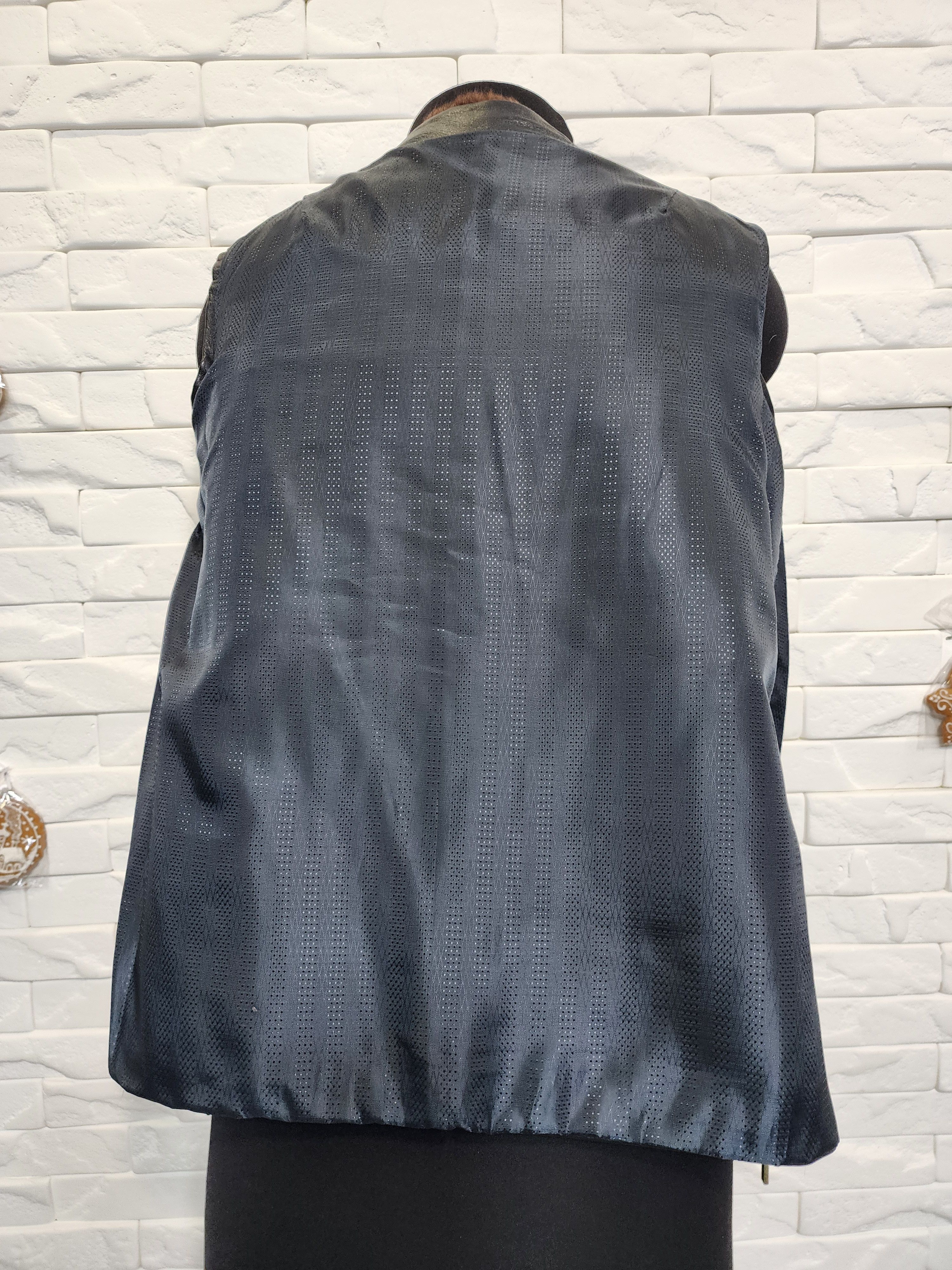 Furla Fur Vest: Brown Leather Trim, Metal Zipper Size L / US 10 / IT 46 - 8 Thumbnail
