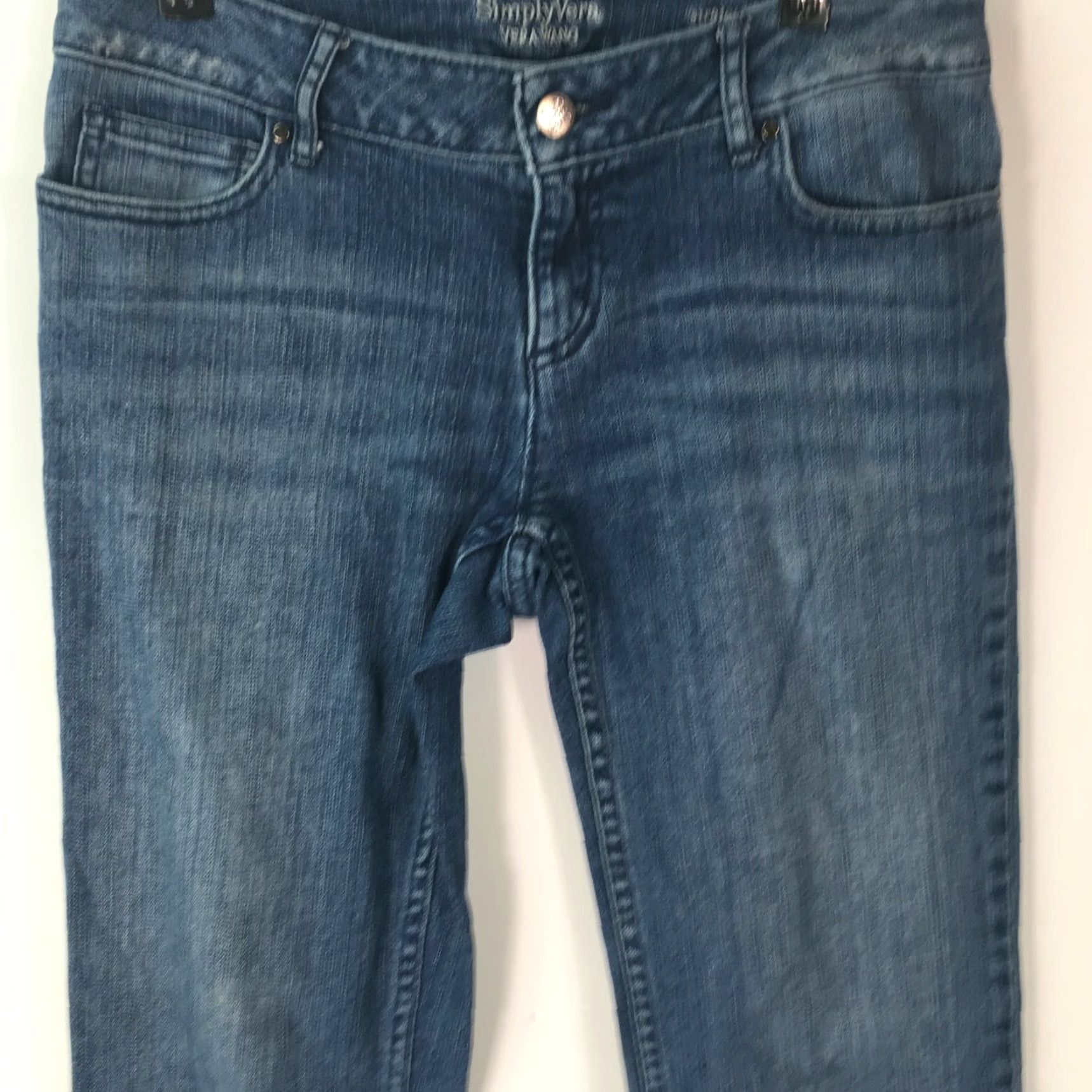Vintage Simply Vera Vera Wang Womens Casual Regular Straight Denim Blue Jeans Size 2 Size 26" / US 2 / IT 38 - 3 Thumbnail
