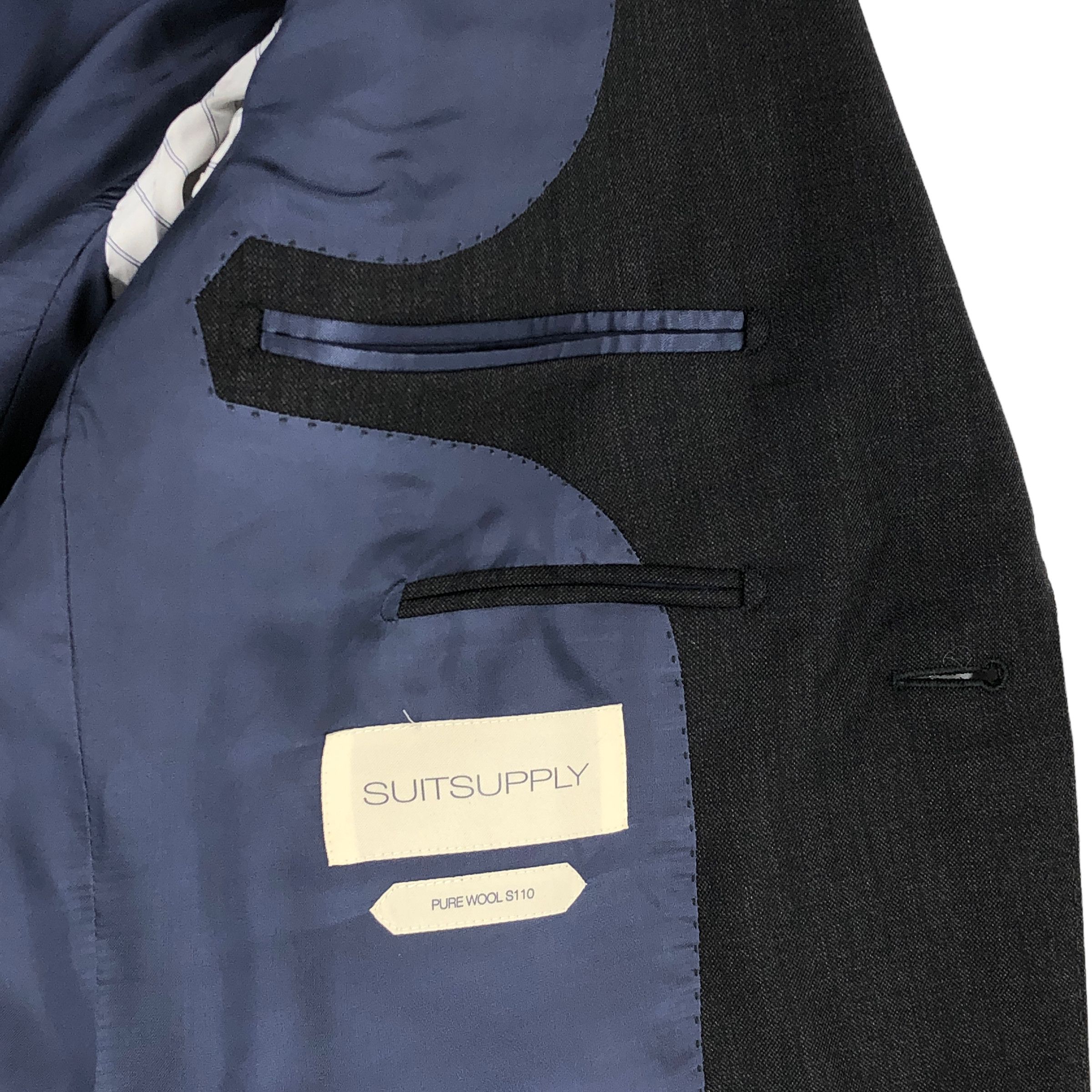 Suitsupply Napoli Single Breasted Wool Blazer Size EU:48; UK:38; US:38R Size 38R - 7 Thumbnail