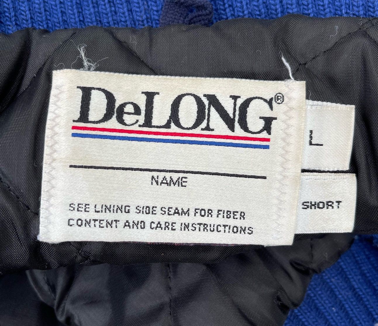 Delong 🔥Vintage 90's Delong USA Hurricanes Leather Sleeve Varsity Size US L / EU 52-54 / 3 - 23 Thumbnail