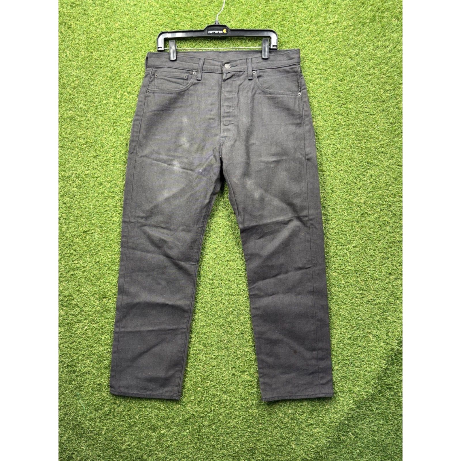 Levi's Levi's 501 Jeans Mens Regular Fit Straight Leg Dark Wash Black 34x30 Vintage-Inspired Casual Denim Size US 34 / EU 50 - 2 Thumbnail