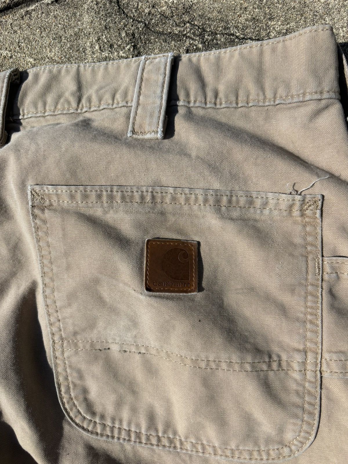 Carhartt × Vintage Y2K Carhartt Dungaree Fit Workwear Khaki Pants Size US 35 - 5 Thumbnail