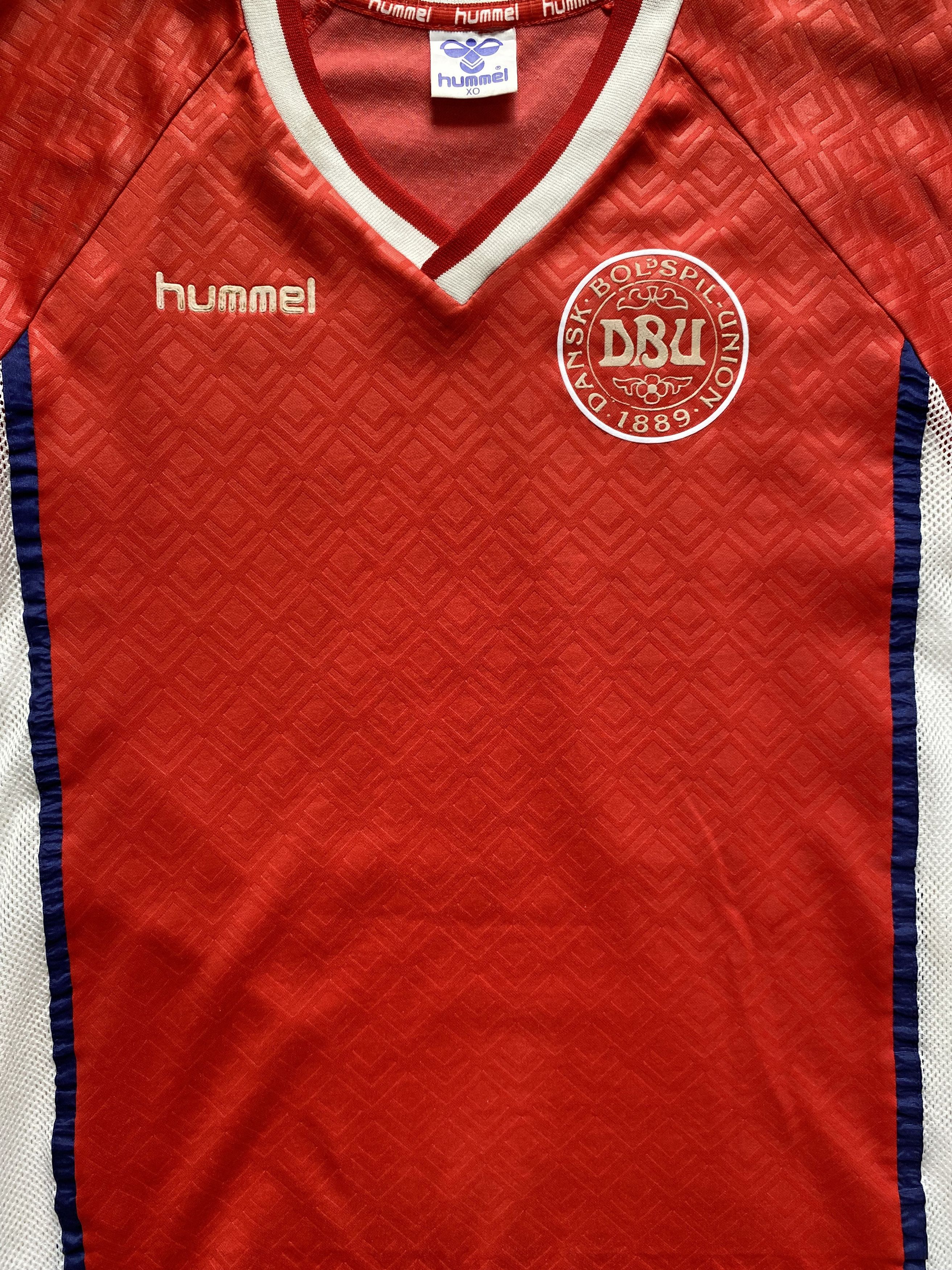 Hummel × Vintage Denmark National Team 1990 Home Brian Laudrup #11 Ultra Rare Size US M / EU 48-50 / 2 - 3 Thumbnail