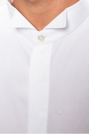 Saint Laurent Paris o1s1wg111124 Shirt In Cotton Poplin in White Size US S / EU 44-46 / 1 - 4 Thumbnail