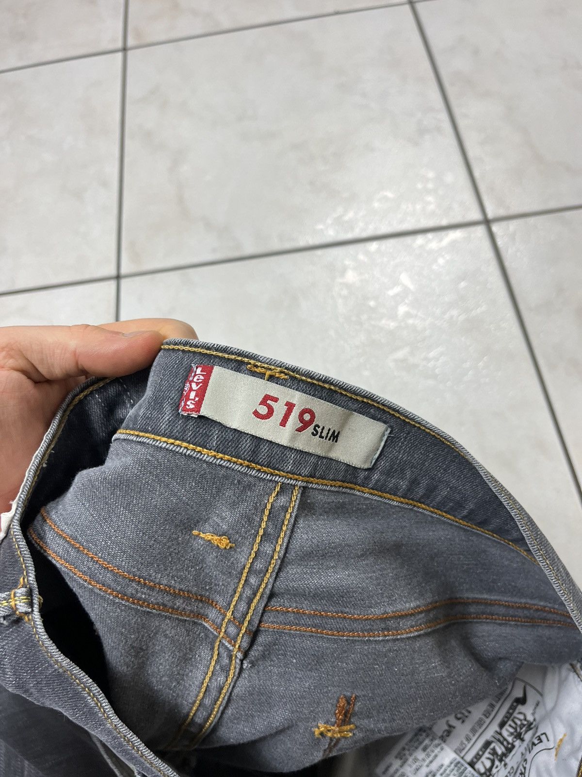 Levi's × Vintage Vintage Levi’s 519 slim denim y2k washed skinny jeans Size US 32 / EU 48 - 18 Thumbnail